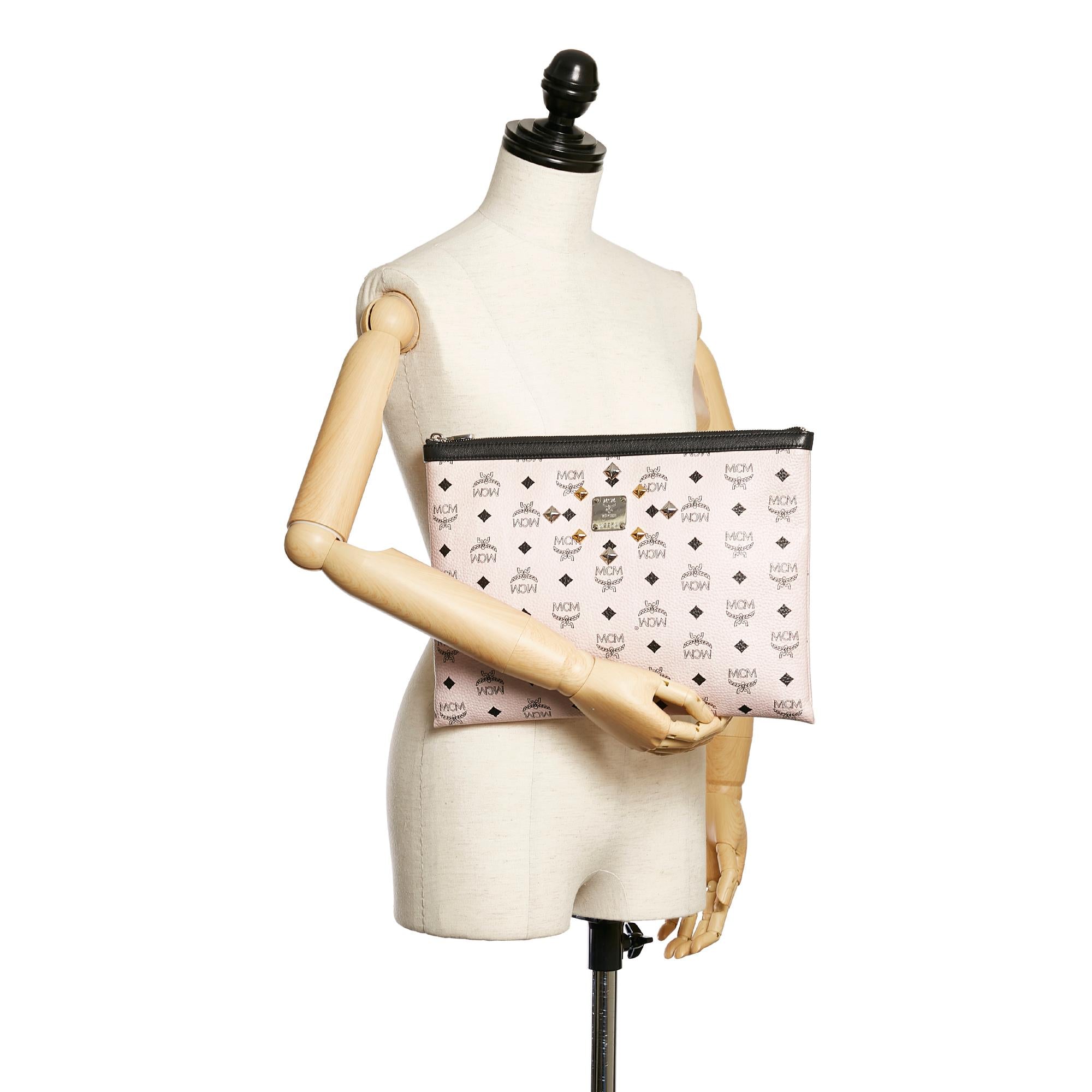 MCM Visetos Leather Clutch Bag (SHG-28412)