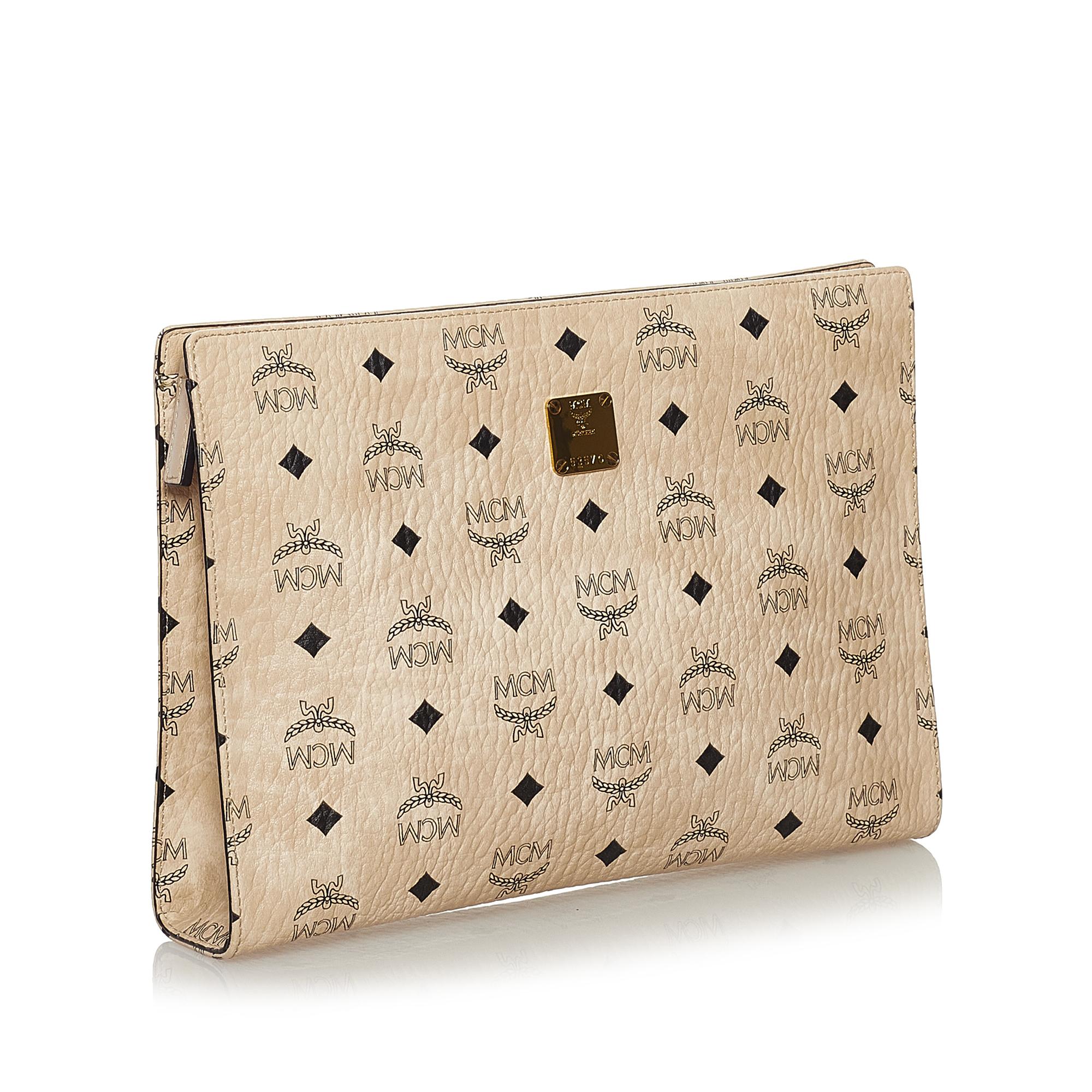MCM Visetos Leather Clutch Bag (SHG-32262)