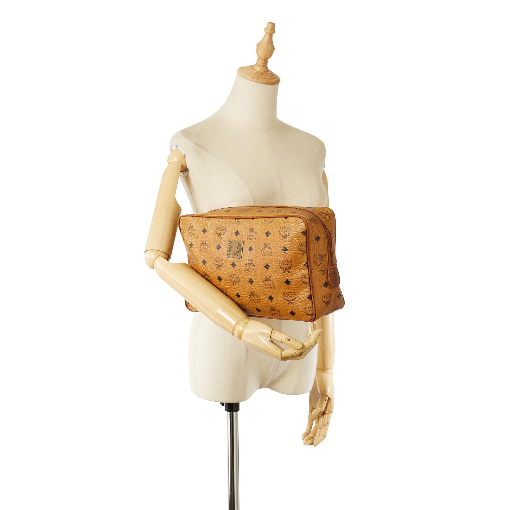 MCM Visetos Leather Clutch Bag (SHG-32575)