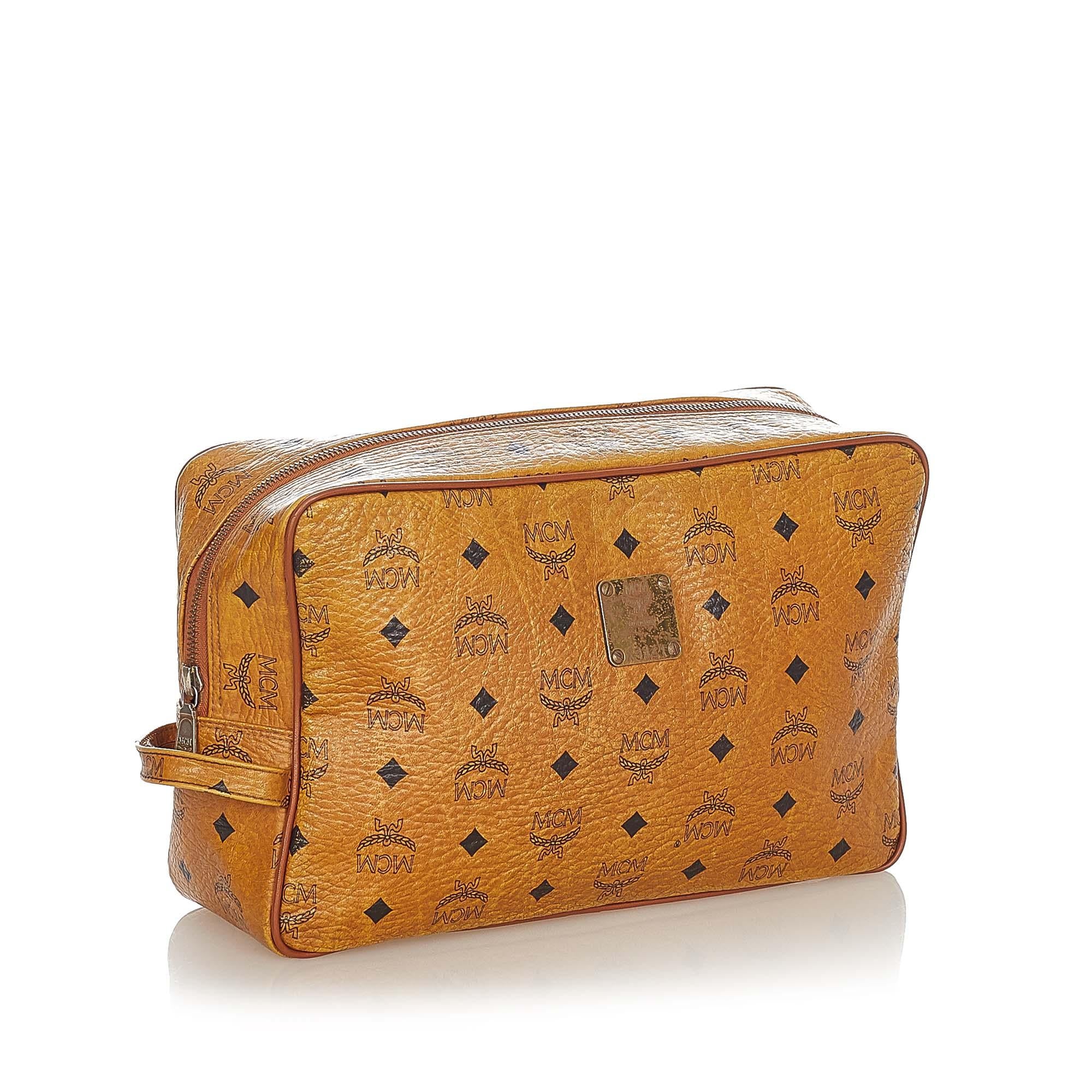 MCM Visetos Leather Clutch Bag (SHG-32575)