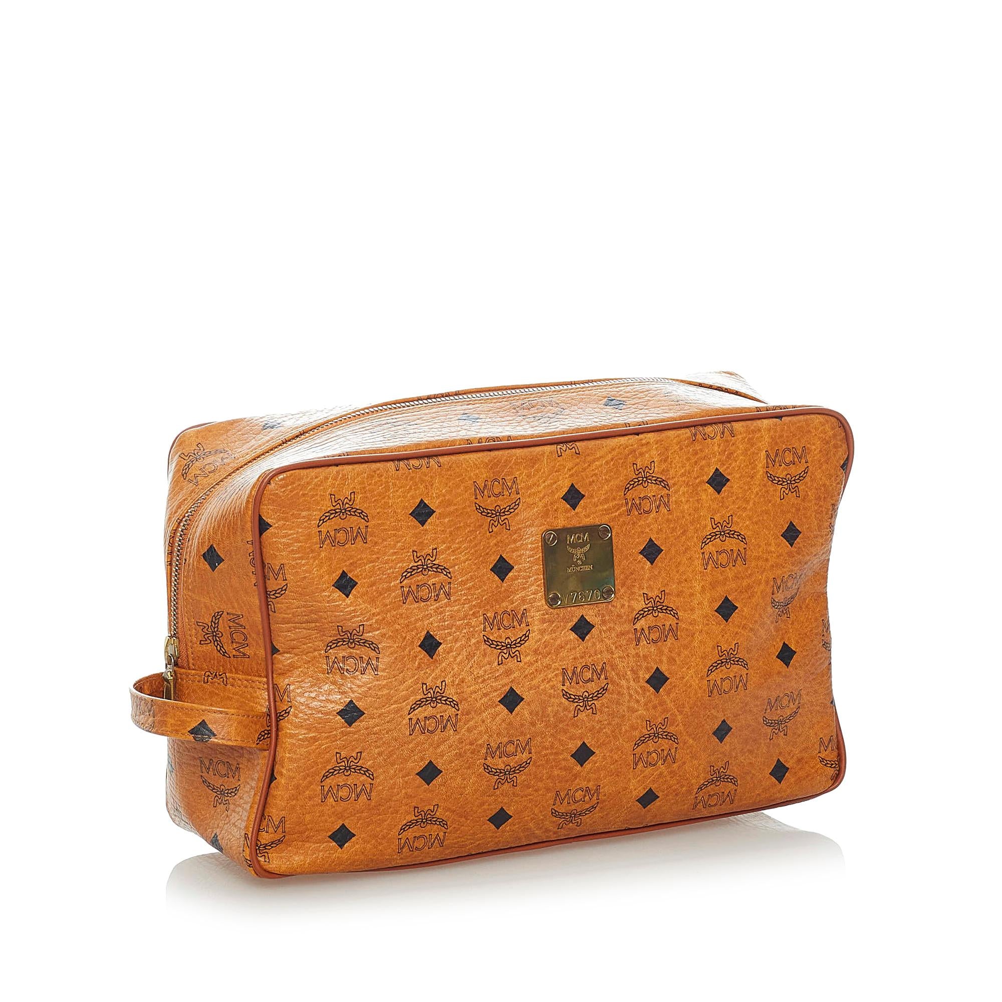 MCM Visetos Leather Clutch Bag (SHG-34668)