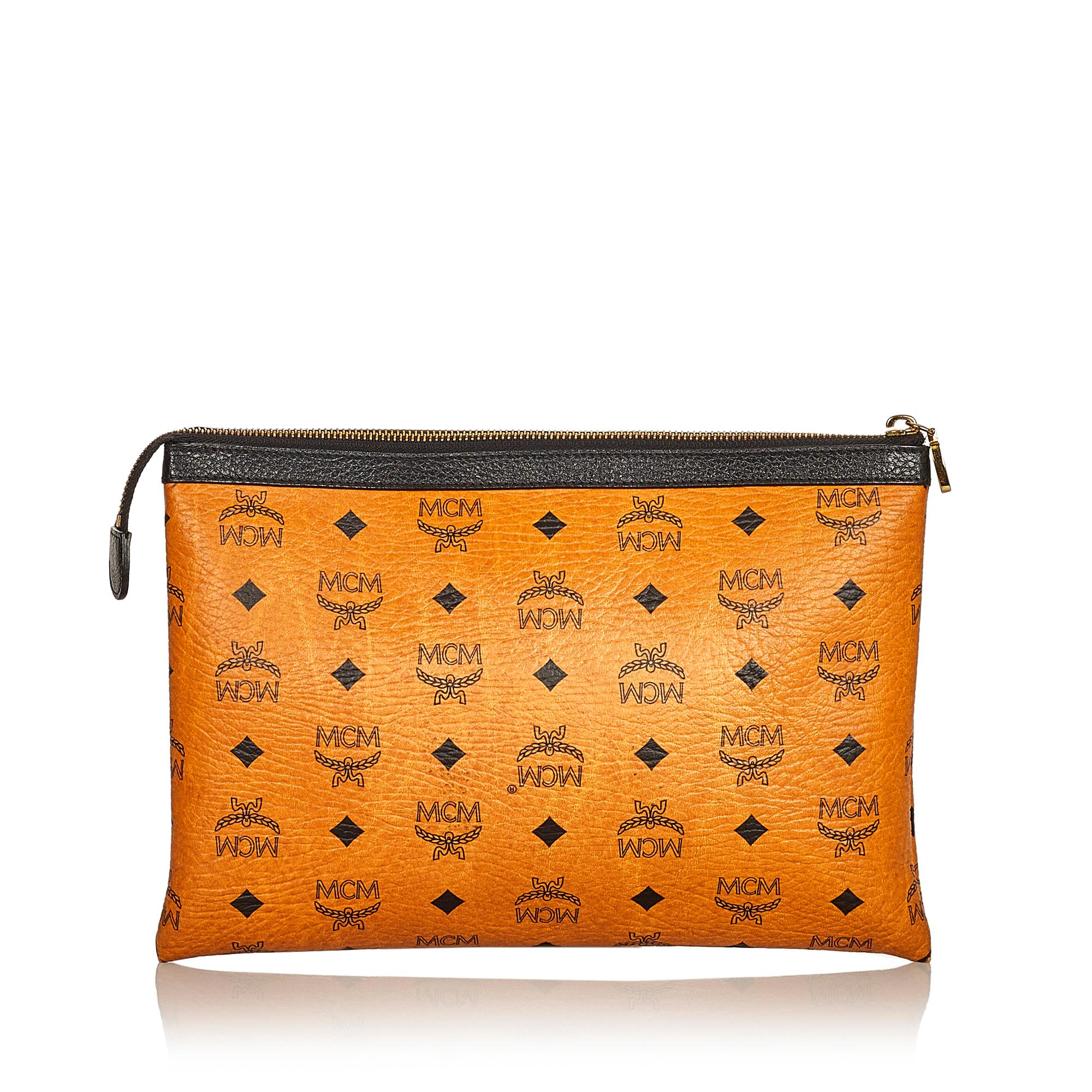 MCM Visetos Leather Clutch (SHG-25243)