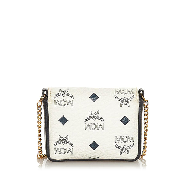 MCM, Bags, Mcm Millie Visetos Logo Leather Crossbody Bag