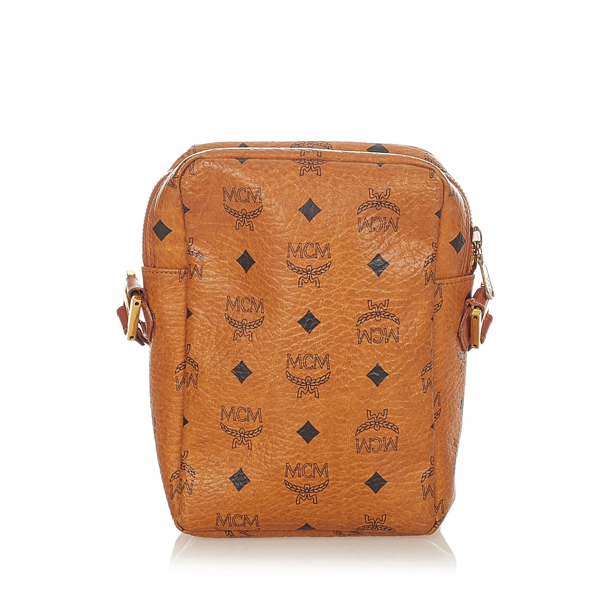 MCM Visetos Leather Crossbody Bag (SHG-25550)