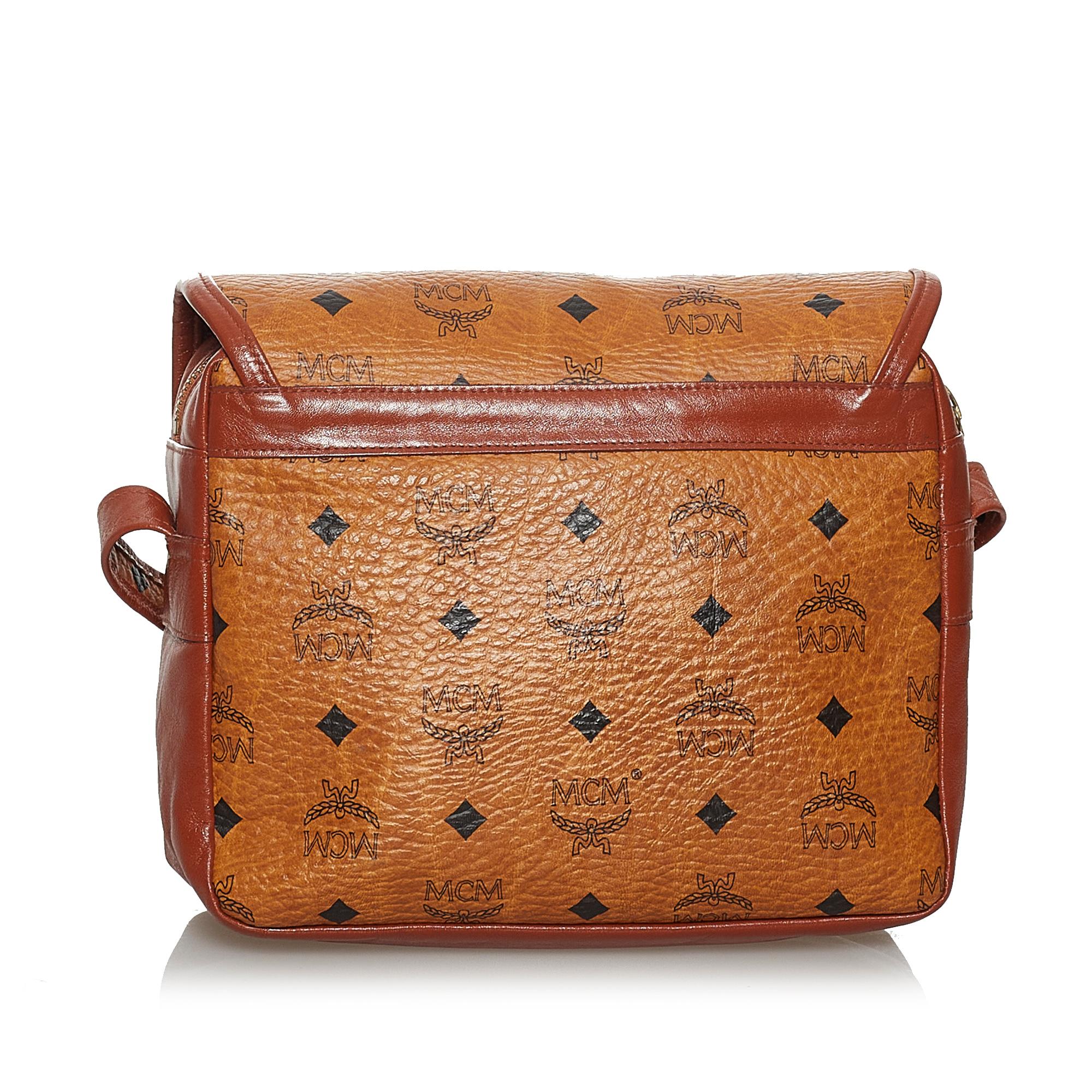 MCM Visetos Leather Crossbody Bag (SHG-28287)