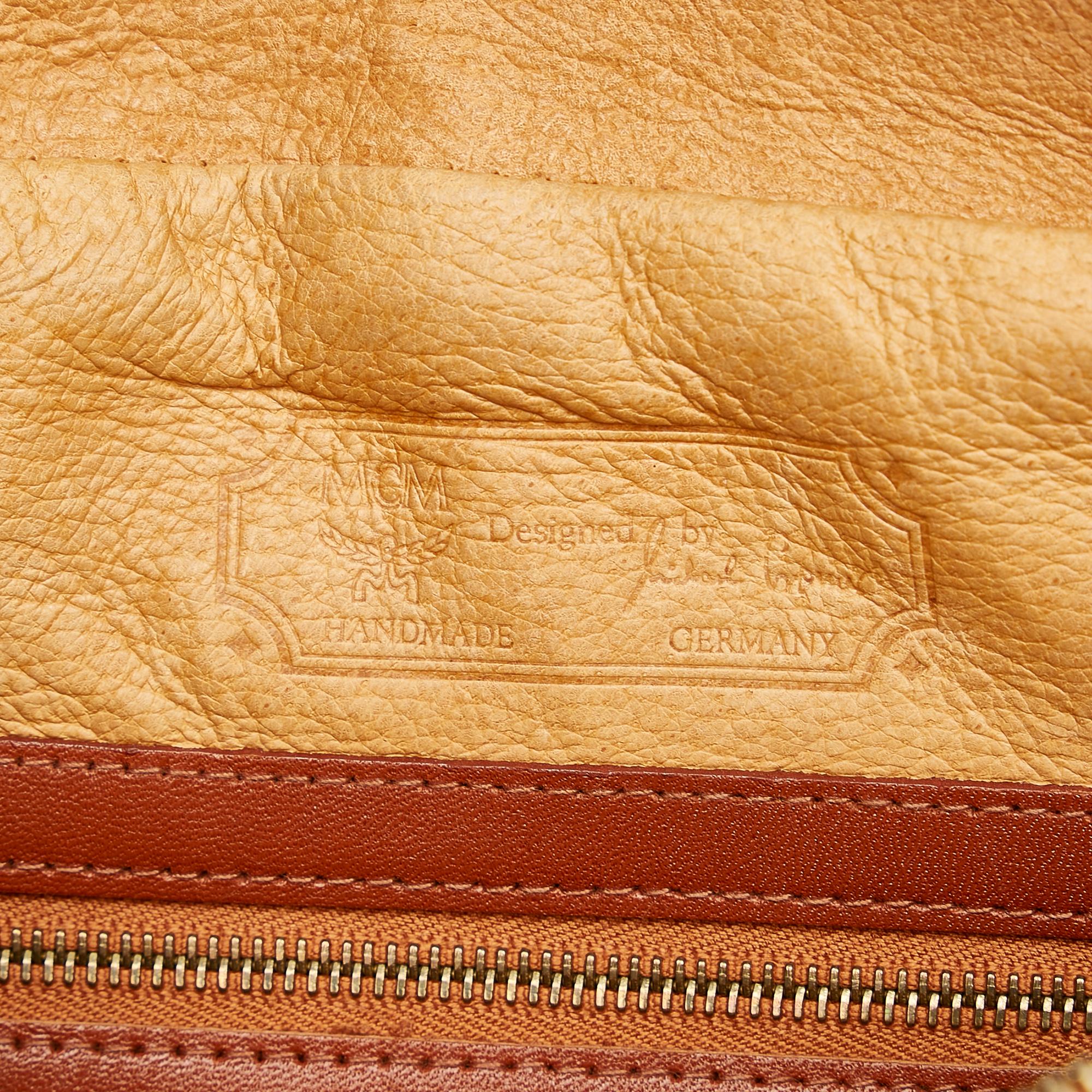 MCM Visetos Leather Crossbody Bag (SHG-28287)