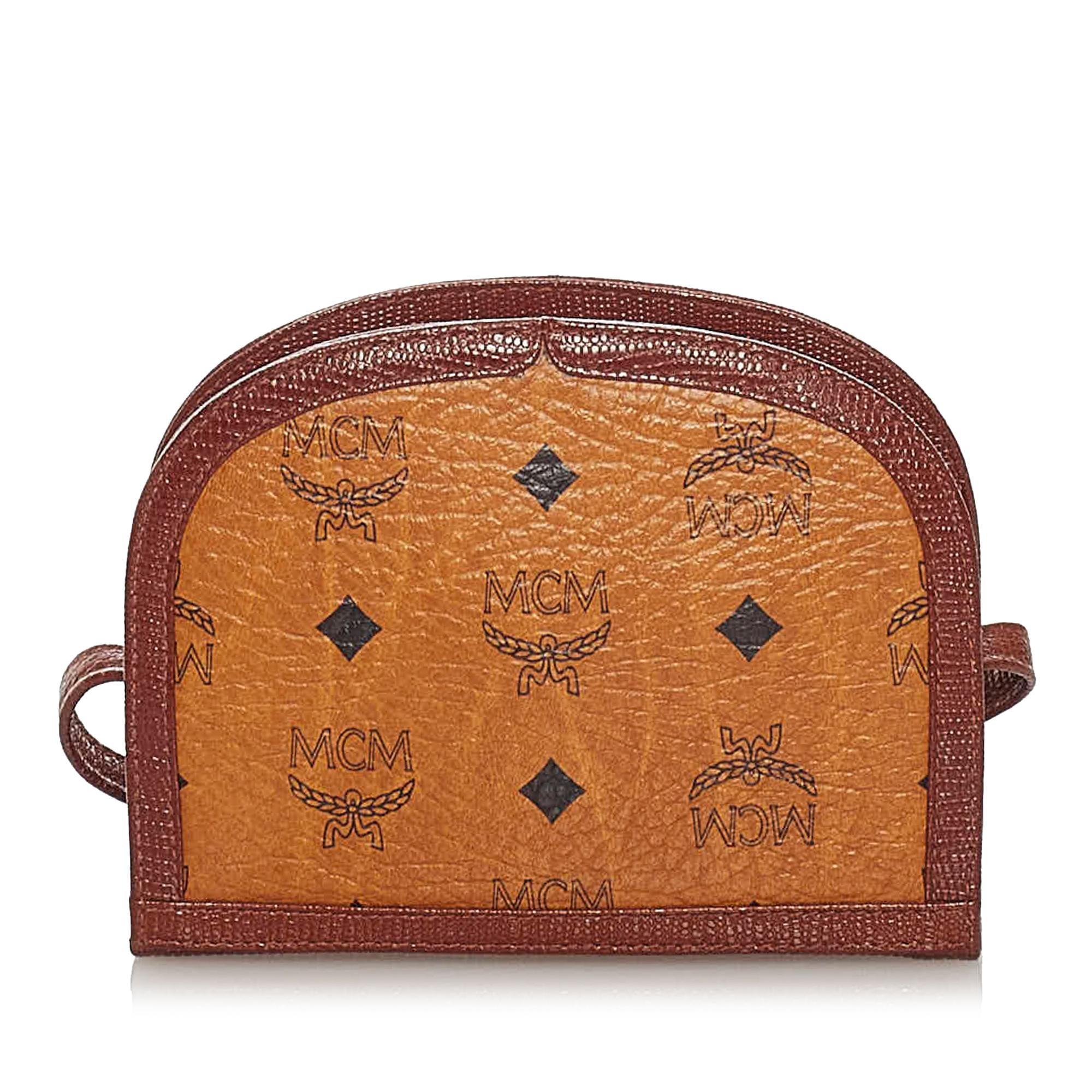 MCM Visetos Leather Crossbody Bag (SHG-28410)