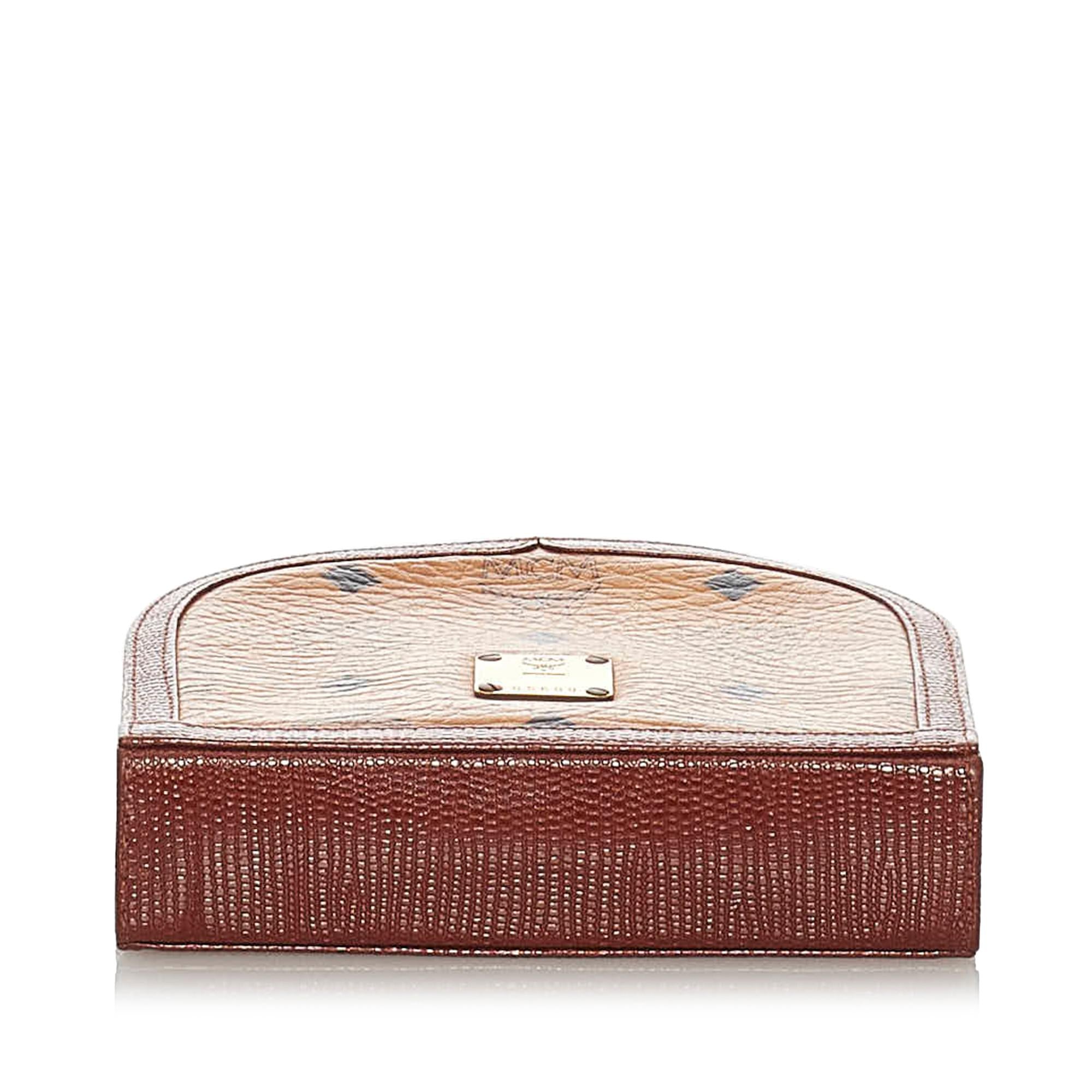 MCM Visetos Leather Crossbody Bag (SHG-28410)