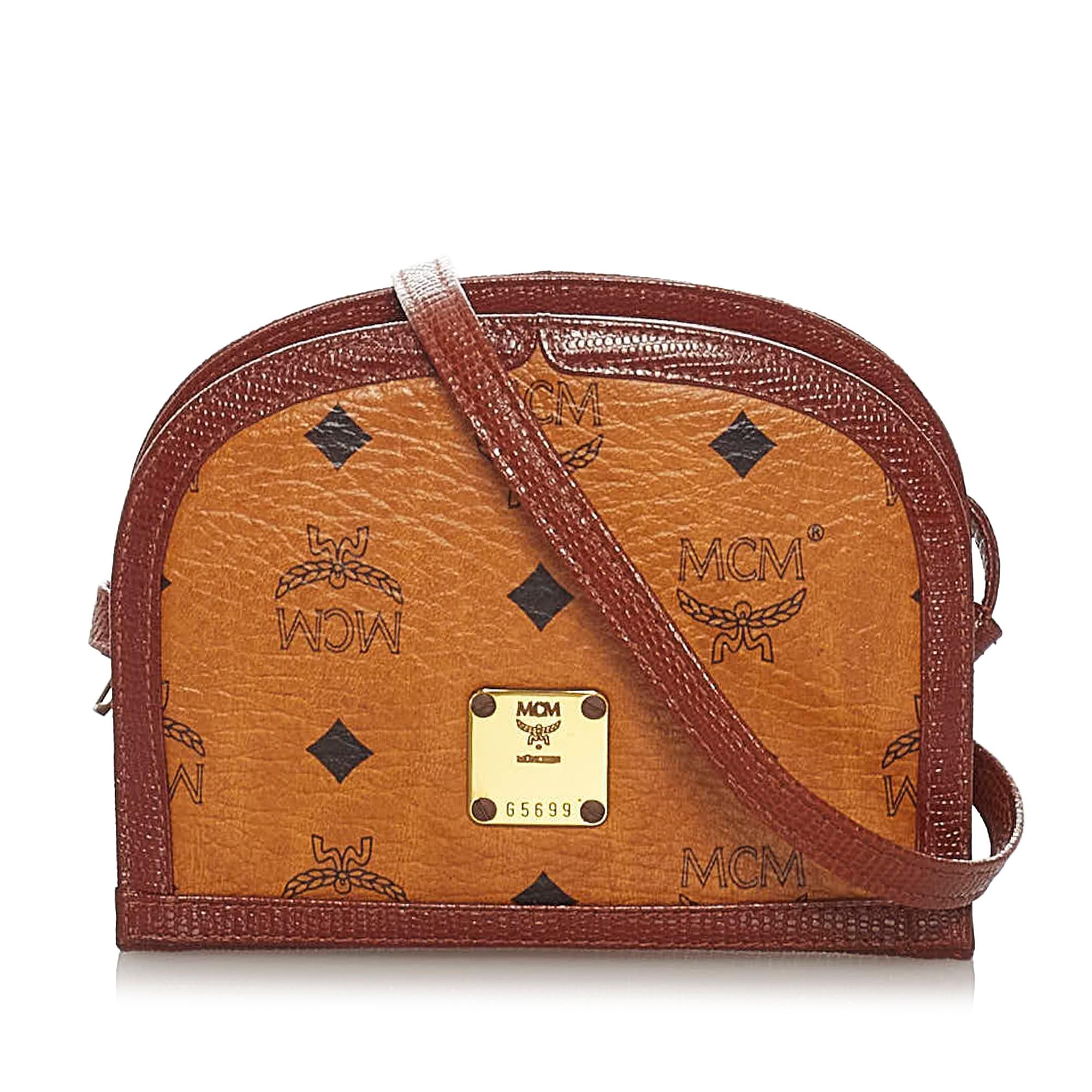 MCM Visetos Leather Crossbody Bag (SHG-28410)