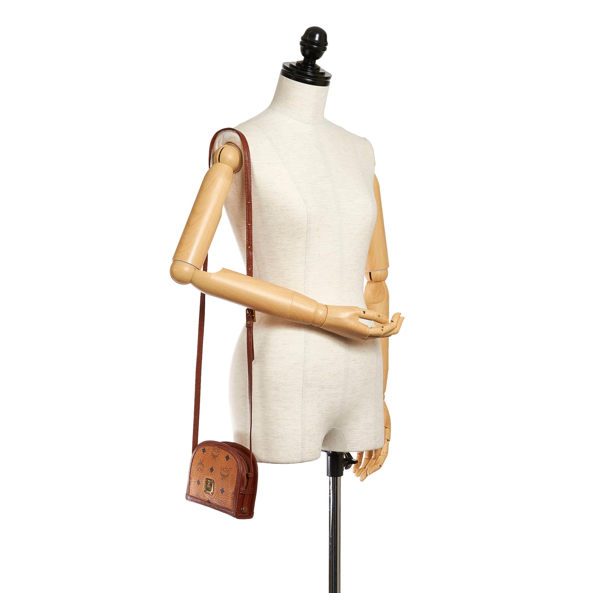 MCM Visetos Leather Crossbody Bag (SHG-28410)