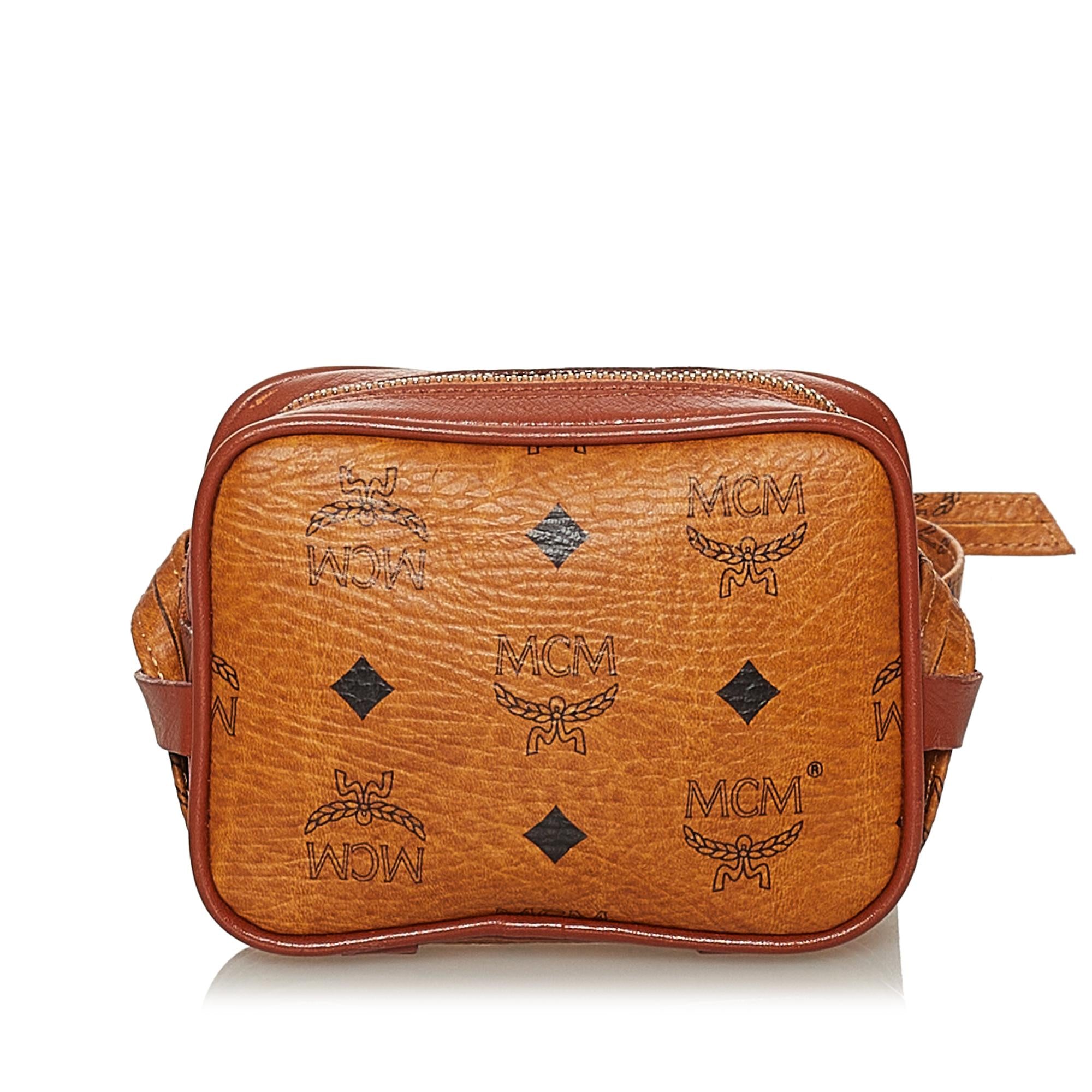 MCM Visetos Leather Crossbody Bag (SHG-28460)