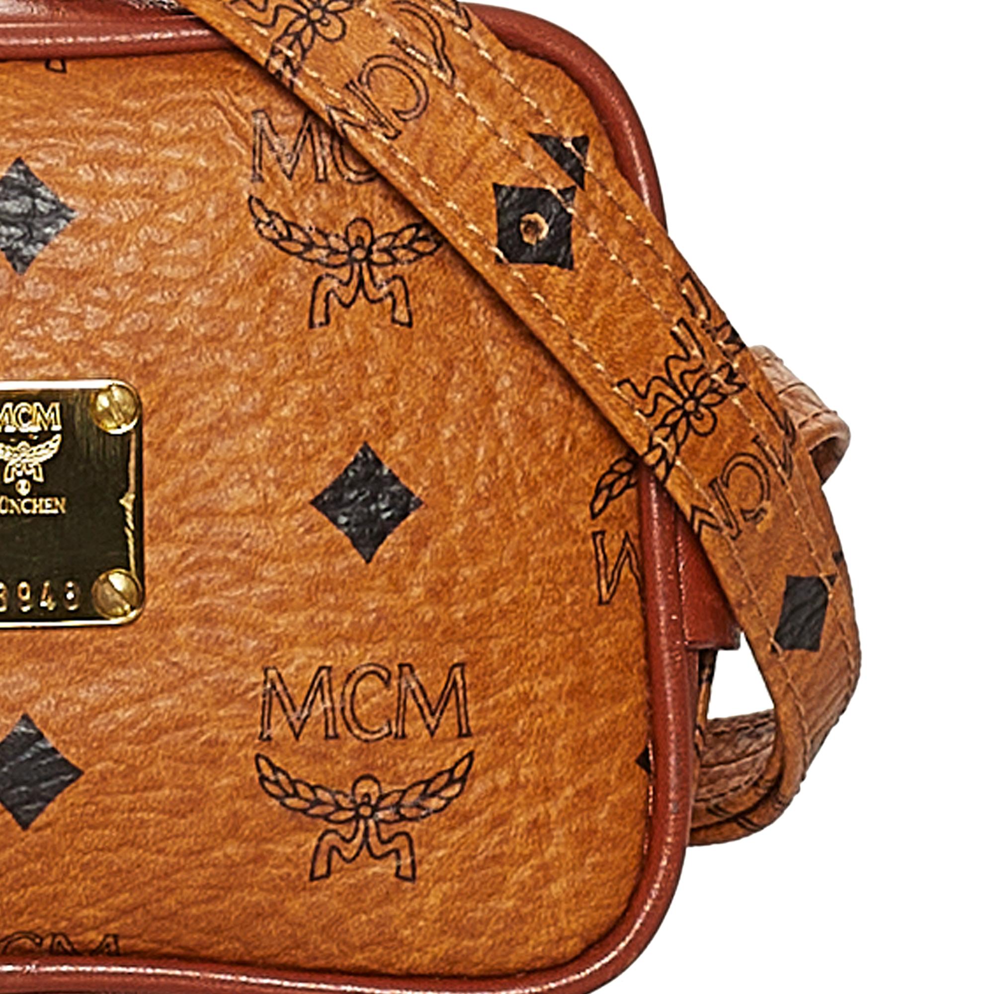 MCM Visetos Leather Crossbody Bag (SHG-28460)
