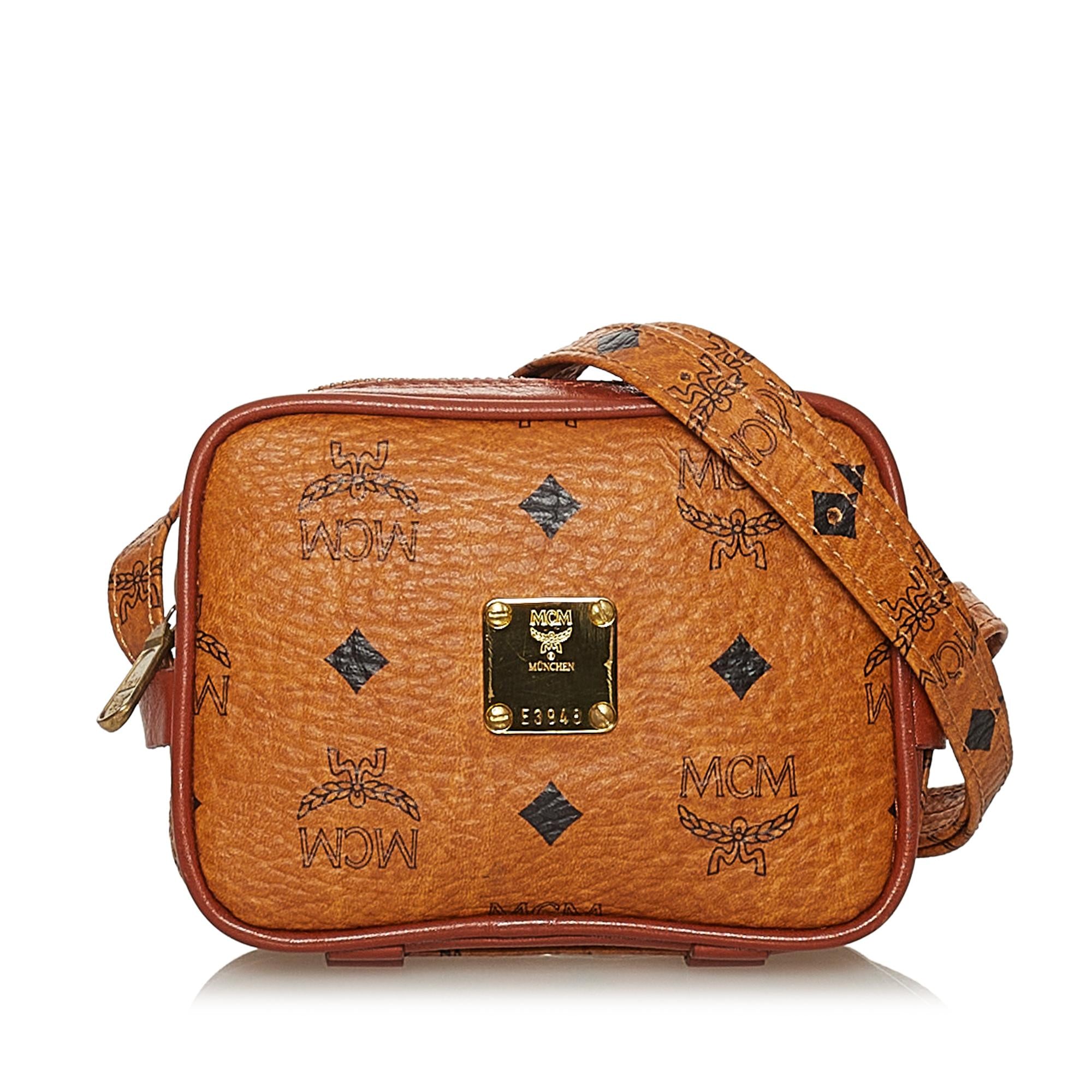 MCM Visetos Leather Crossbody Bag (SHG-28460)