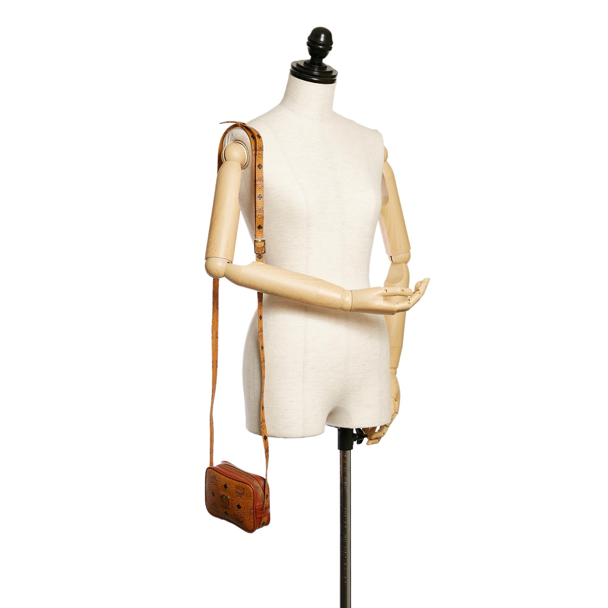 MCM Visetos Leather Crossbody Bag (SHG-28460)