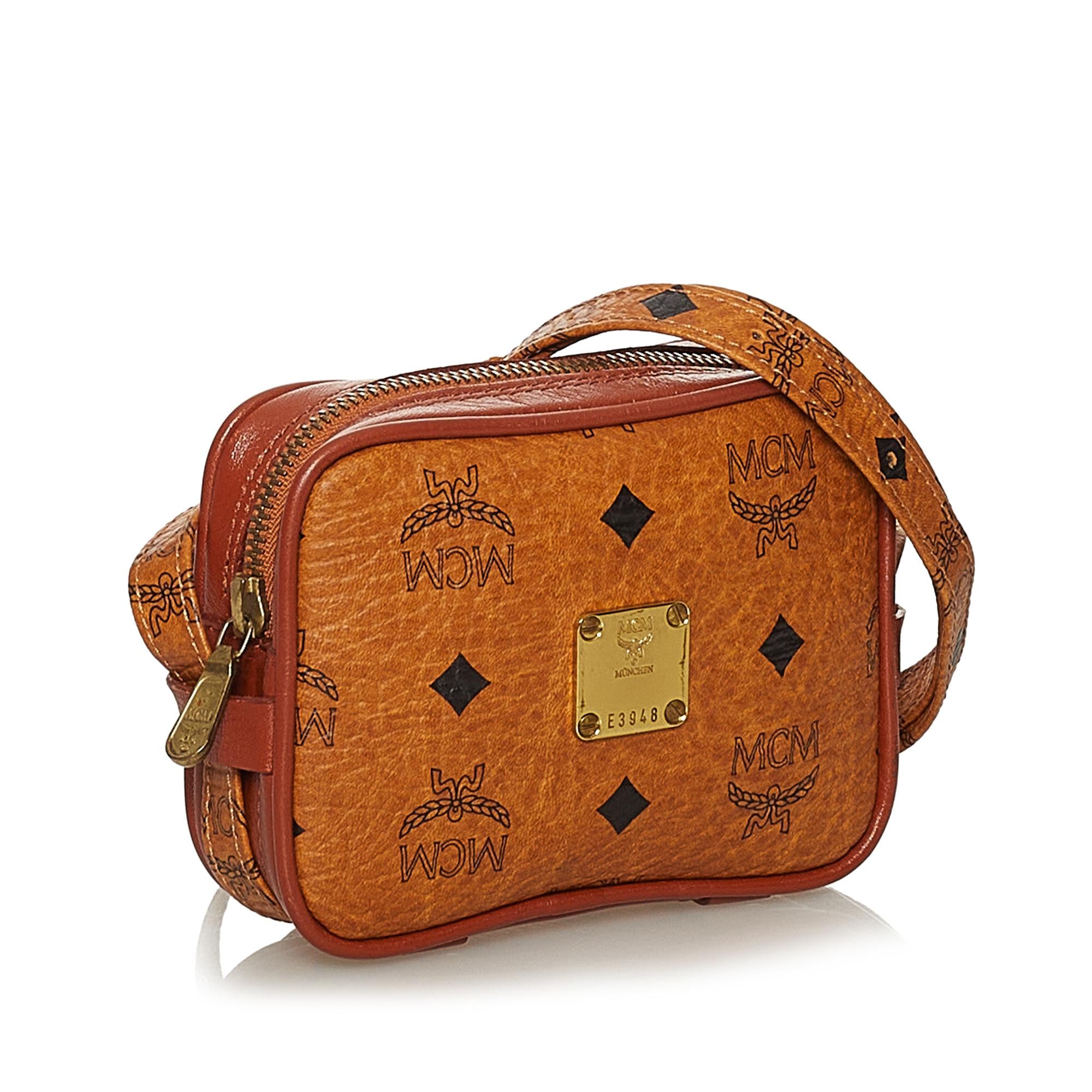 MCM Visetos Leather Crossbody Bag (SHG-28460)