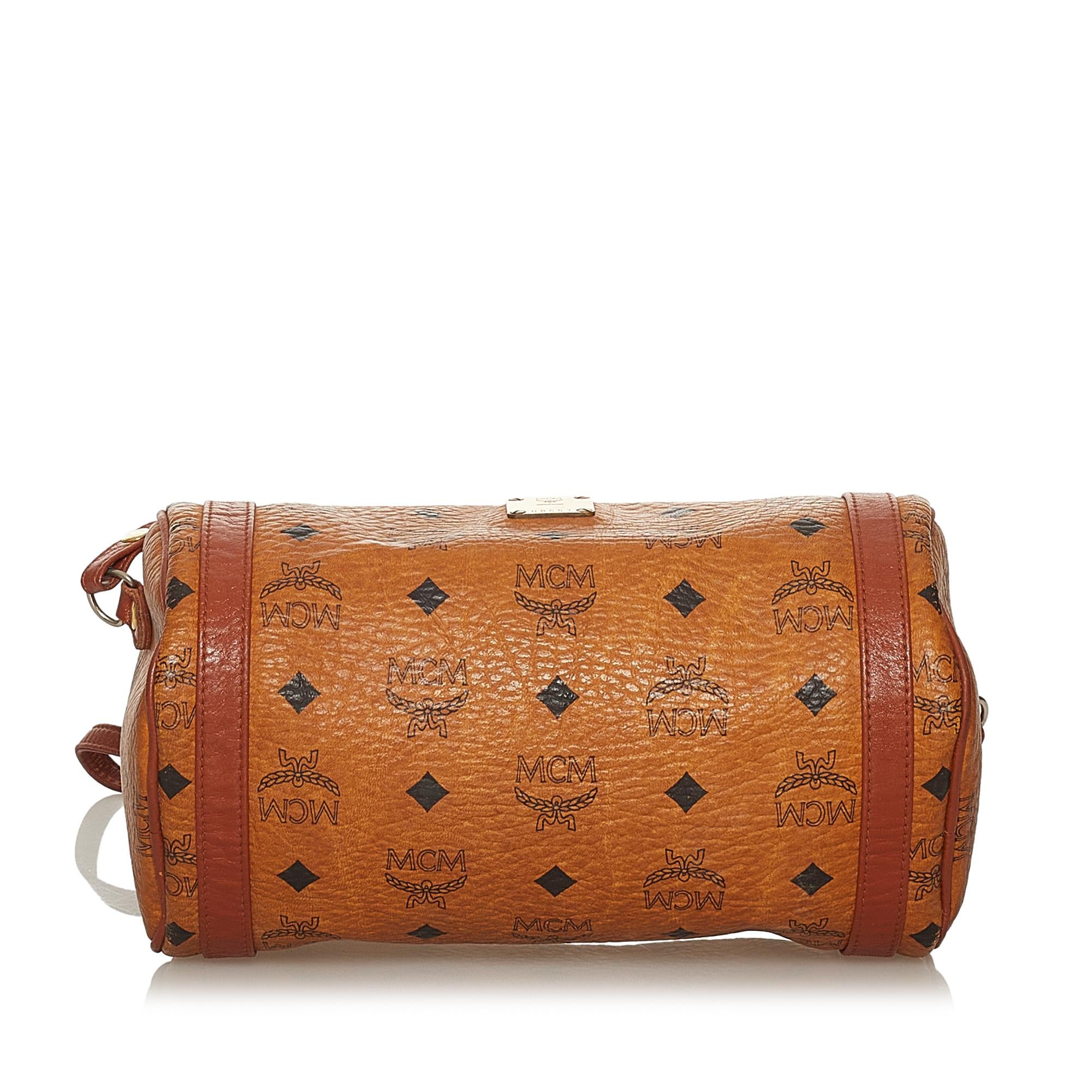 MCM Visetos Leather Crossbody Bag (SHG-28764)