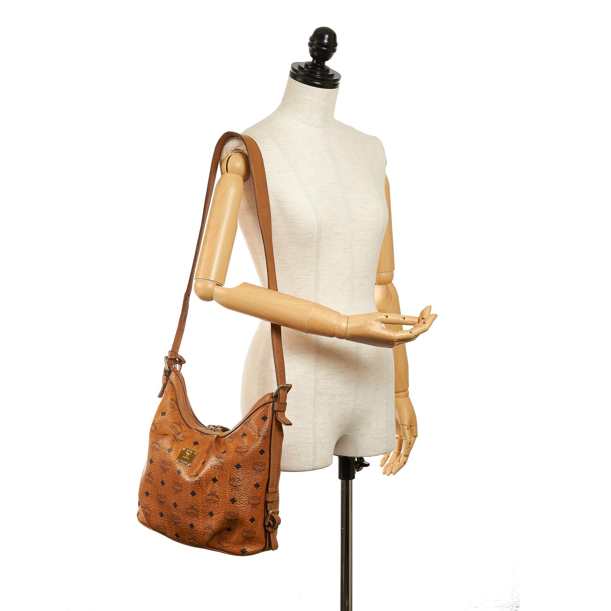 MCM Visetos Leather Crossbody Bag (SHG-30767)