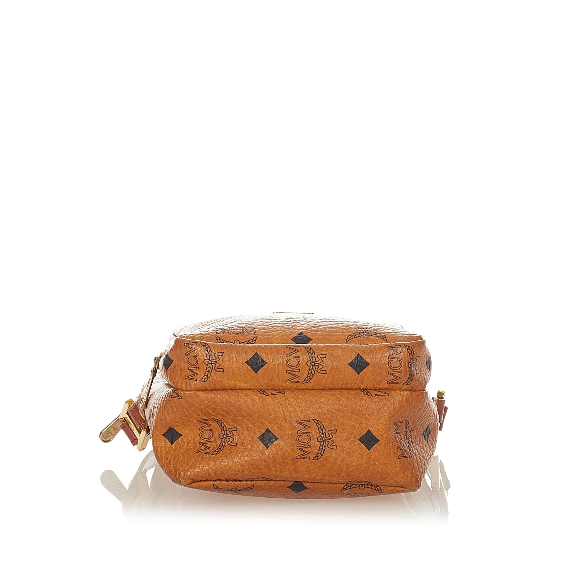 MCM Visetos Leather Crossbody Bag (SHG-32557)