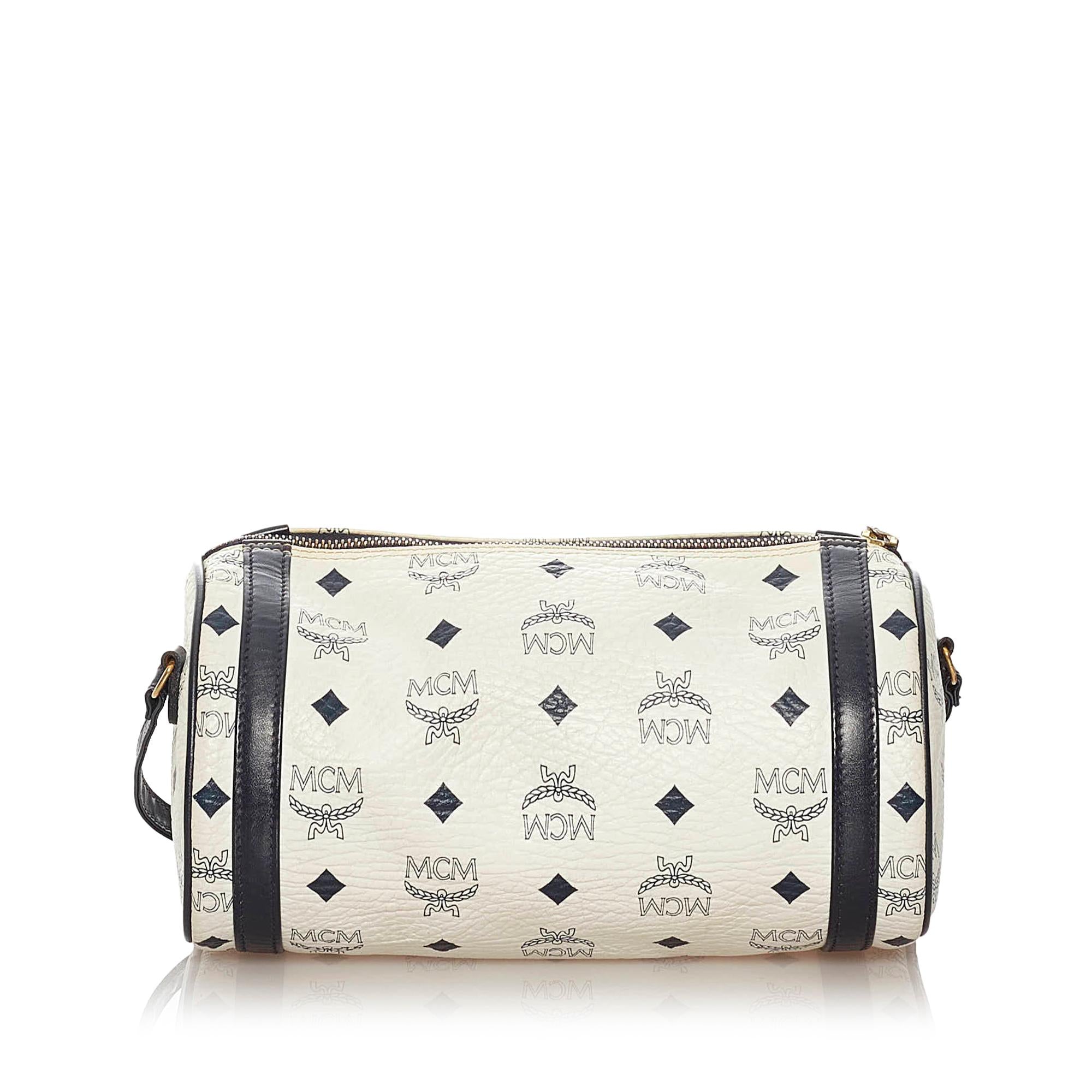 MCM Visetos Leather Crossbody Bag (SHG-33981)