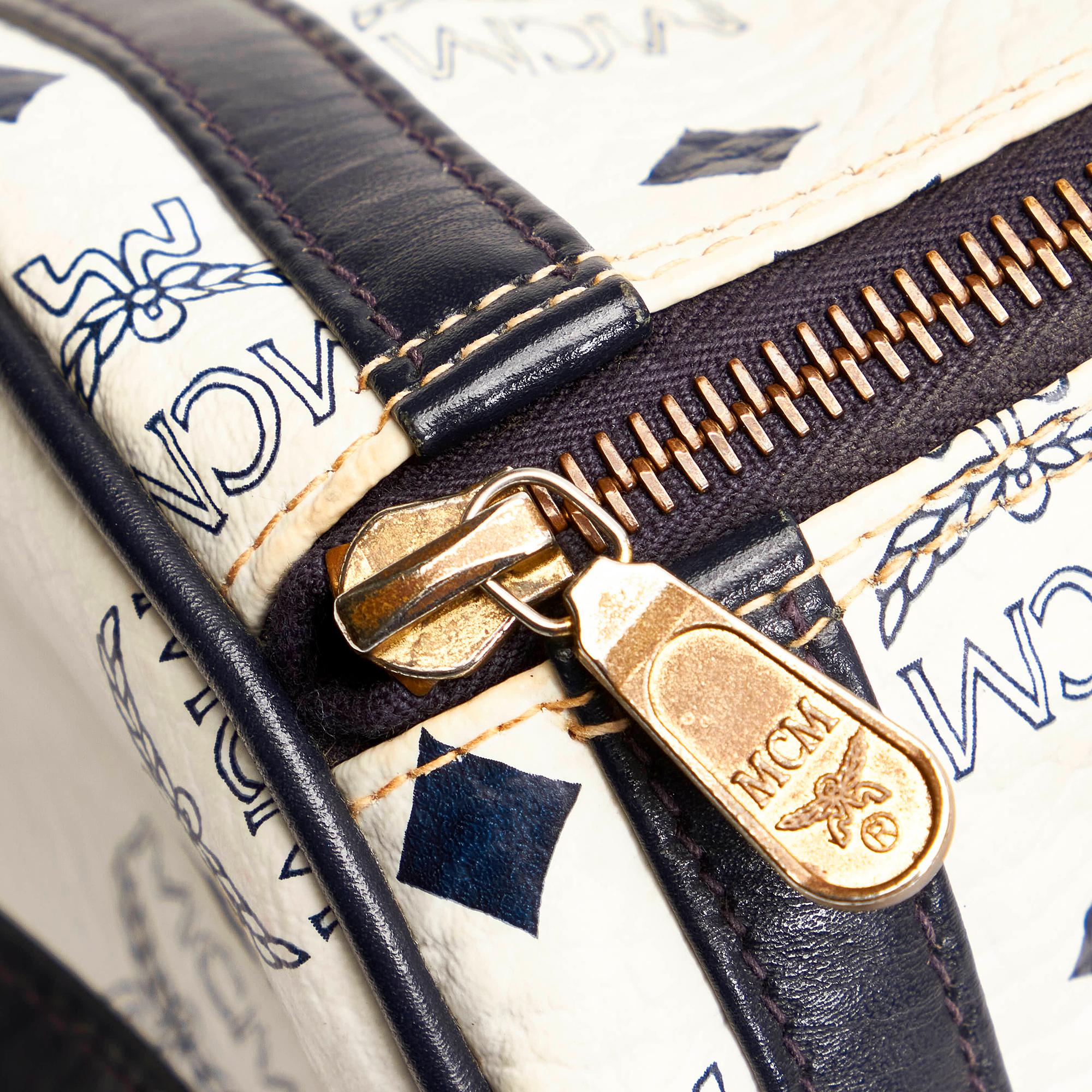 MCM Visetos Leather Crossbody Bag (SHG-33981)