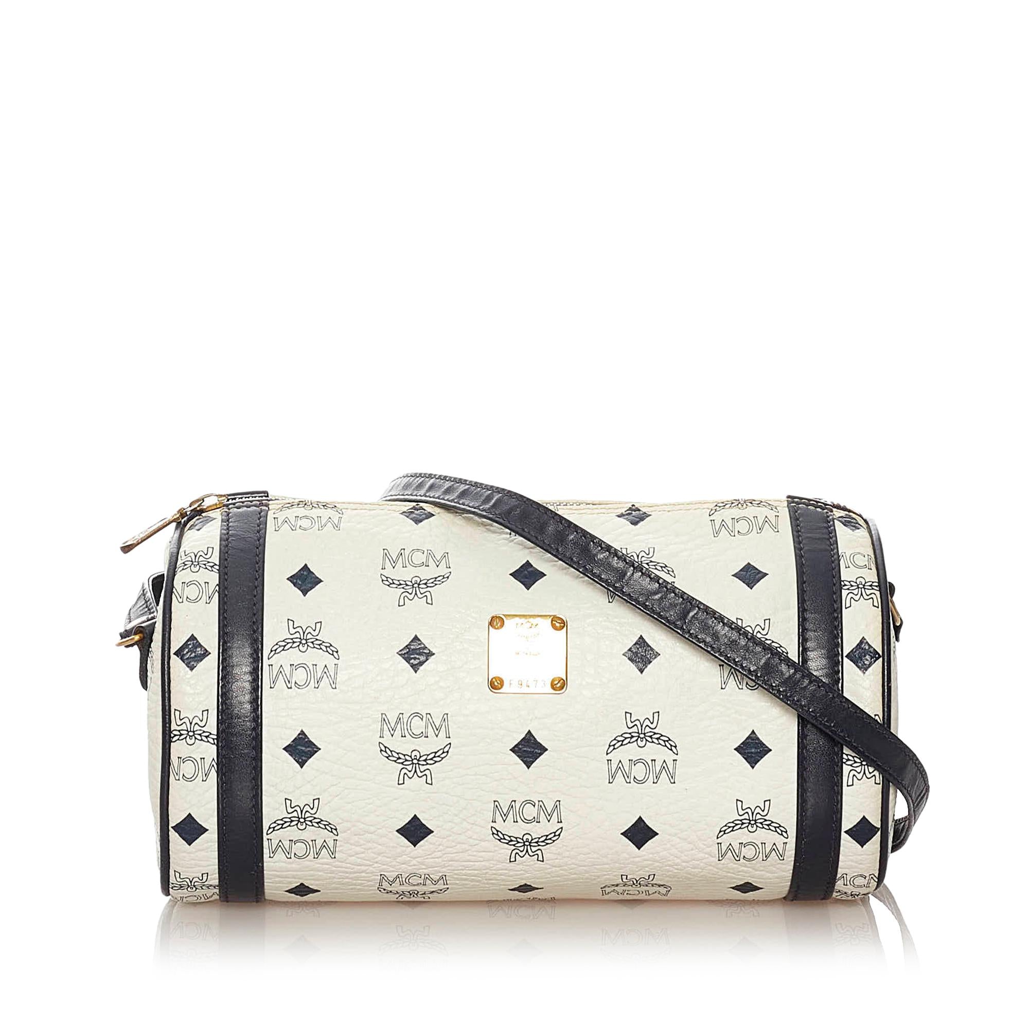MCM Visetos Leather Crossbody Bag (SHG-33981)