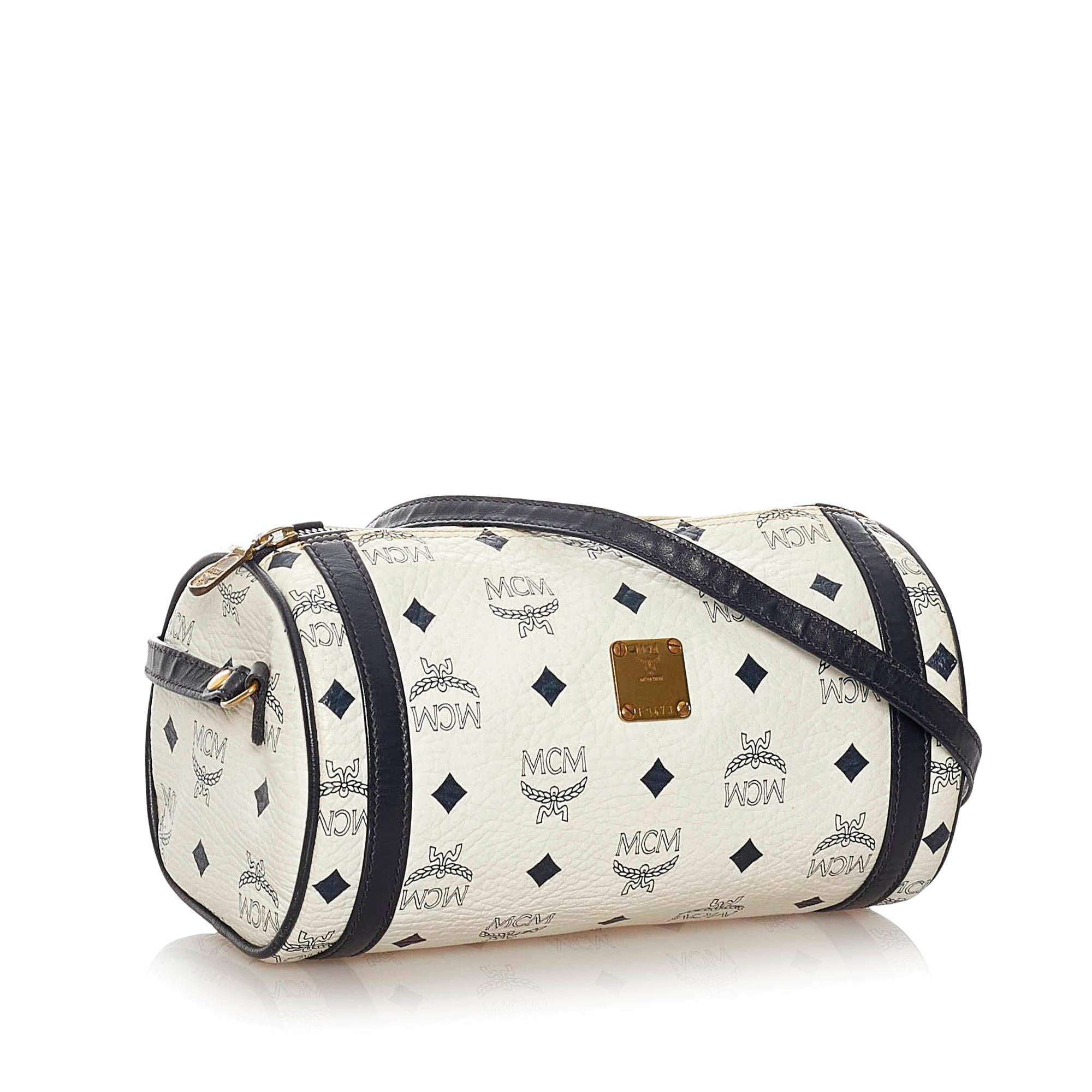 MCM Visetos Leather Crossbody Bag (SHG-33981)