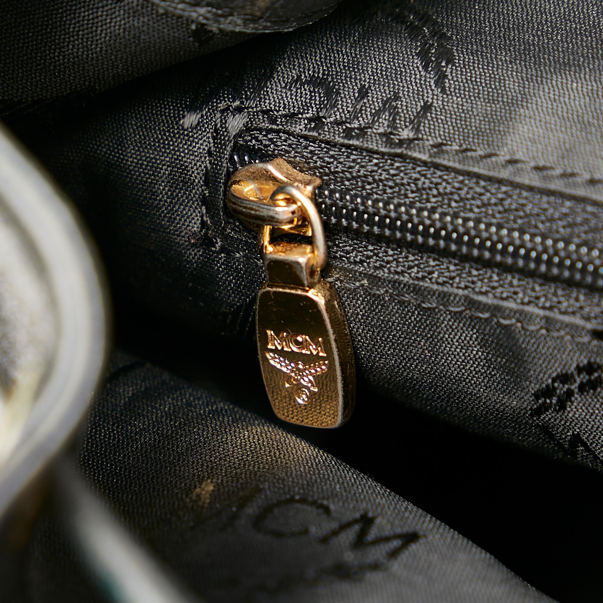 MCM Visetos Leather Drawstring Backpack (SHG-23267)