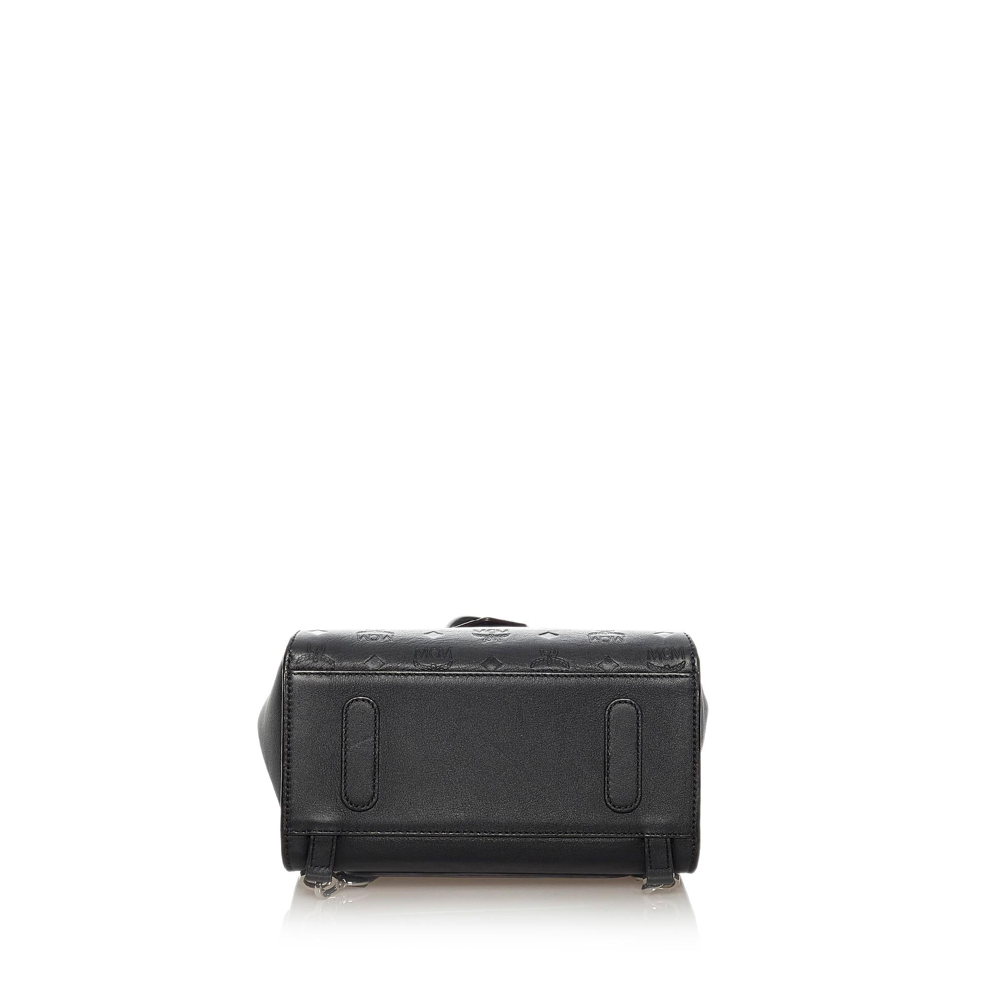 MCM Visetos Leather Drawstring Backpack (SHG-28821)