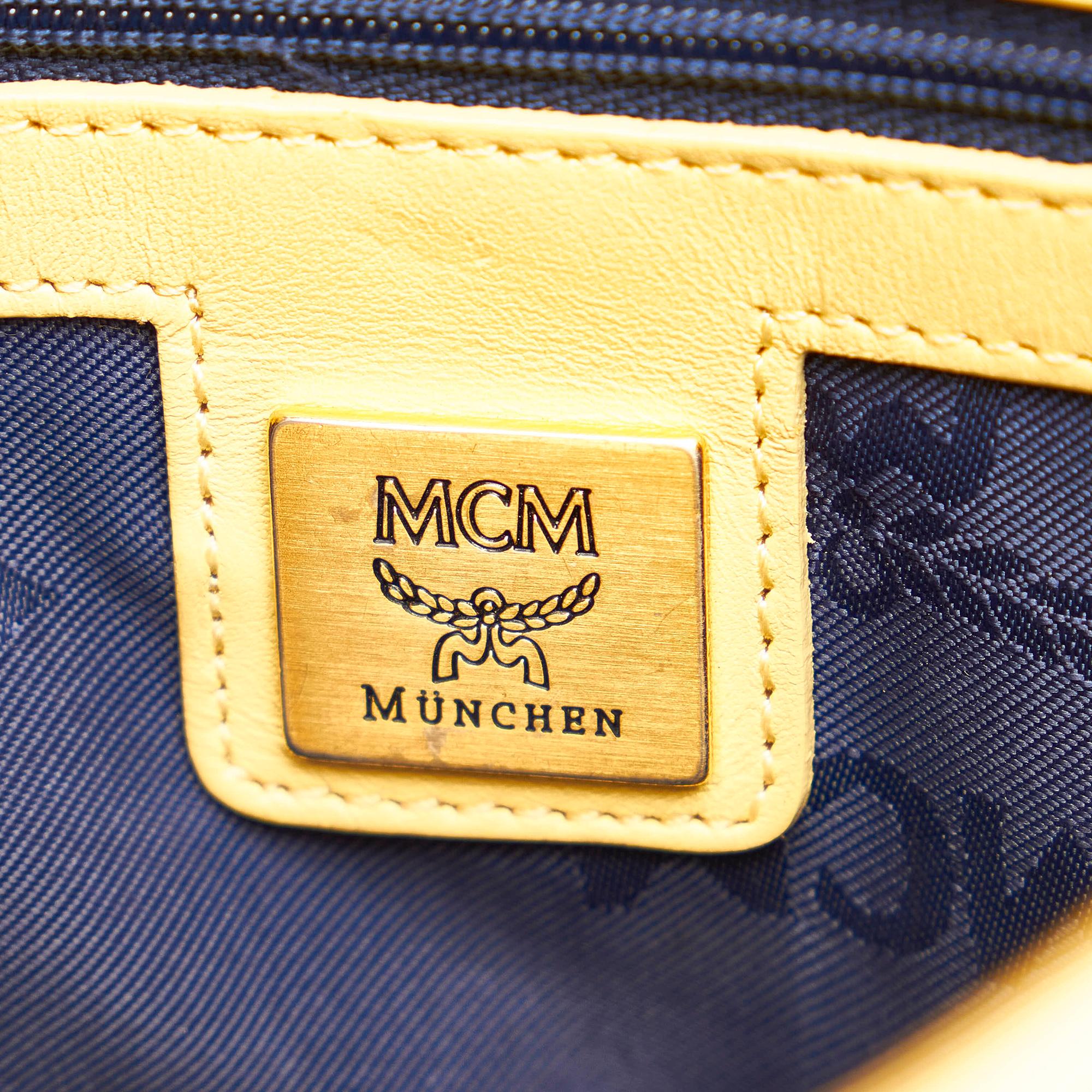 MCM Visetos Leather Handbag (SHG-29594)