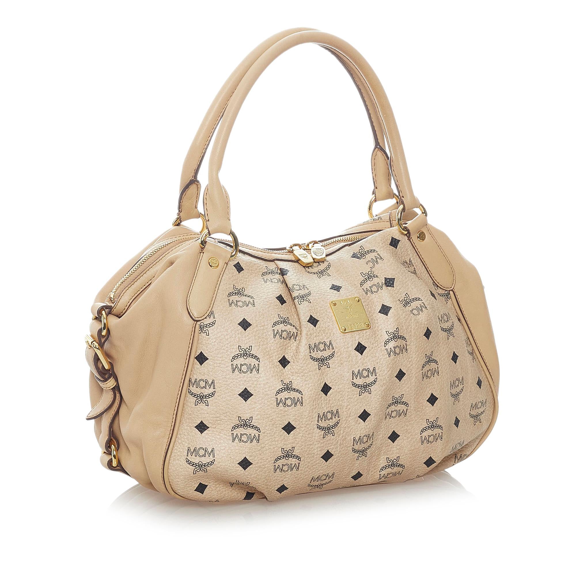MCM Visetos Leather Handbag (SHG-32294)