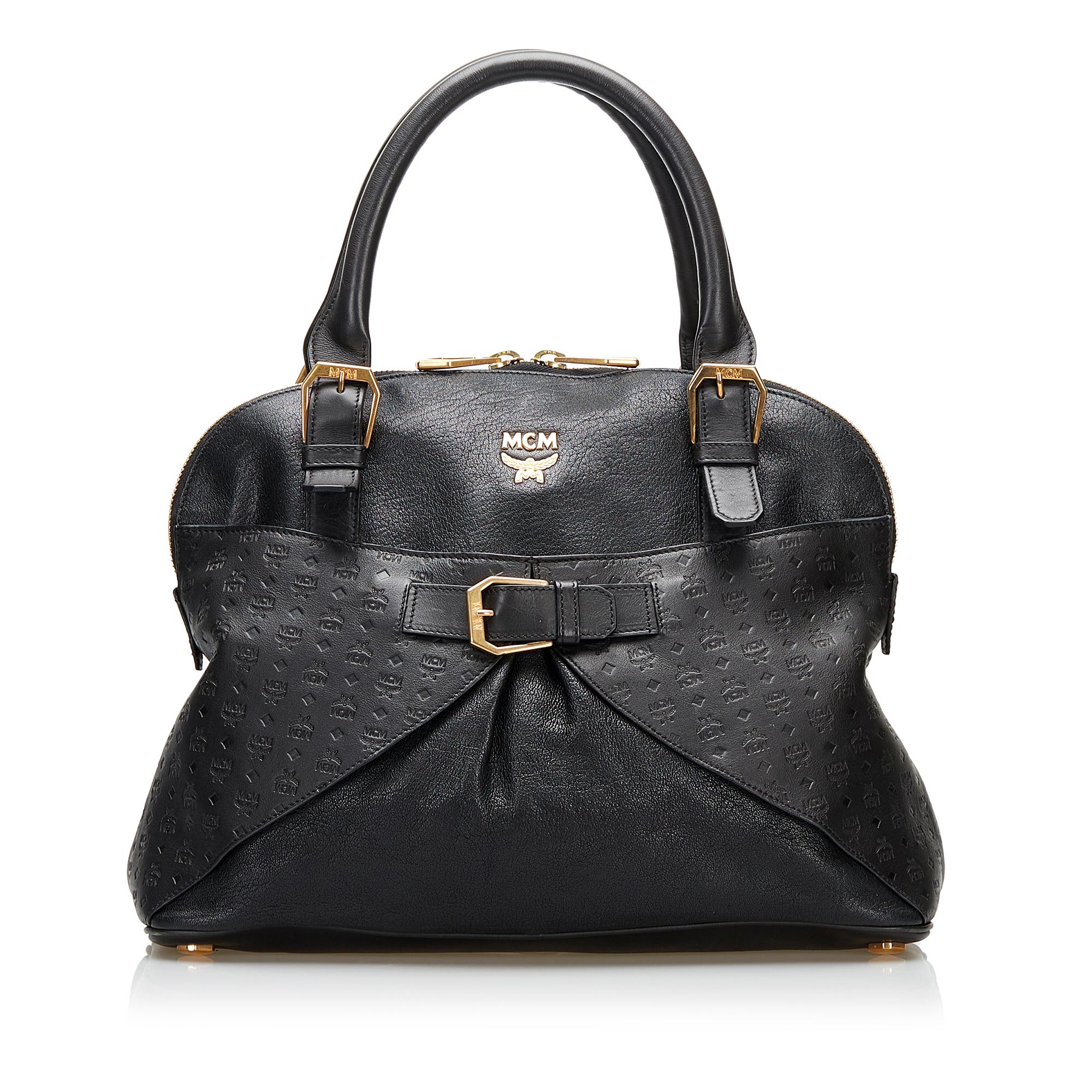 MCM Visetos Leather Handbag (SHG-36633)