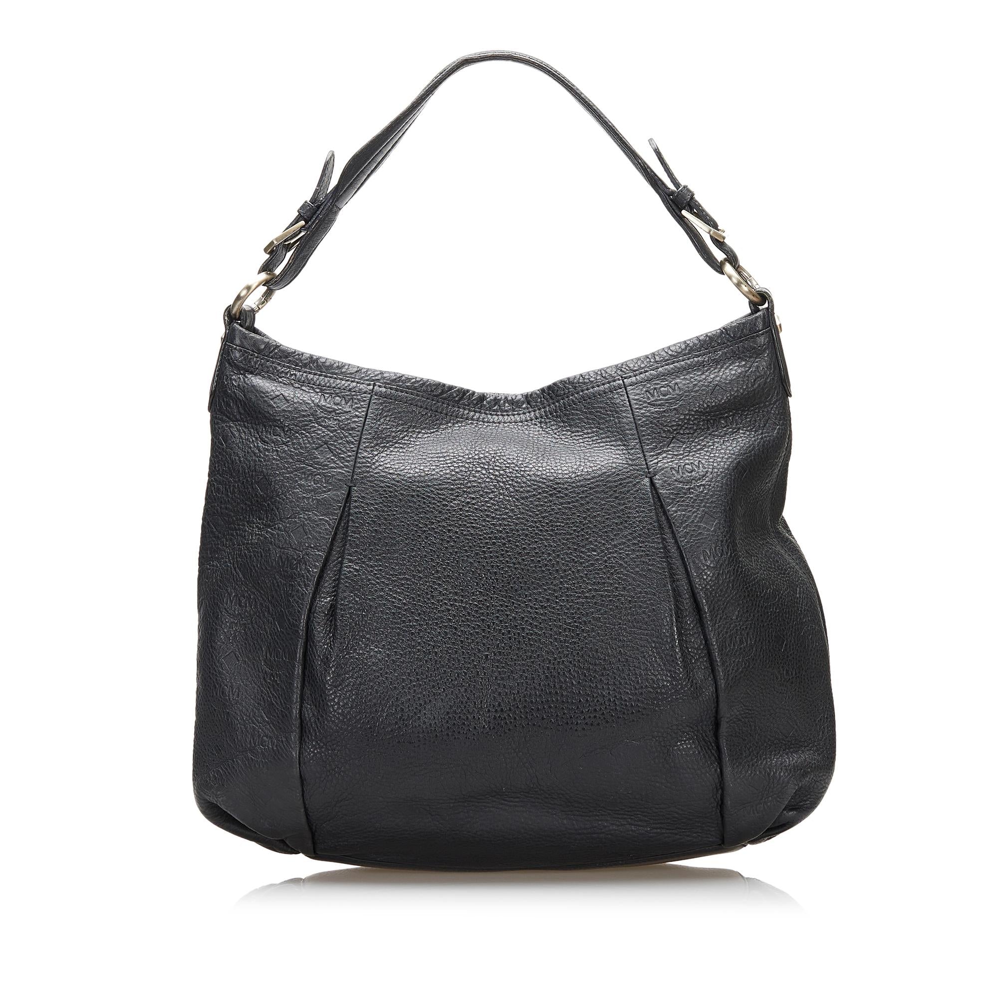 MCM Visetos Leather Hobo Bag (SHG-36665)