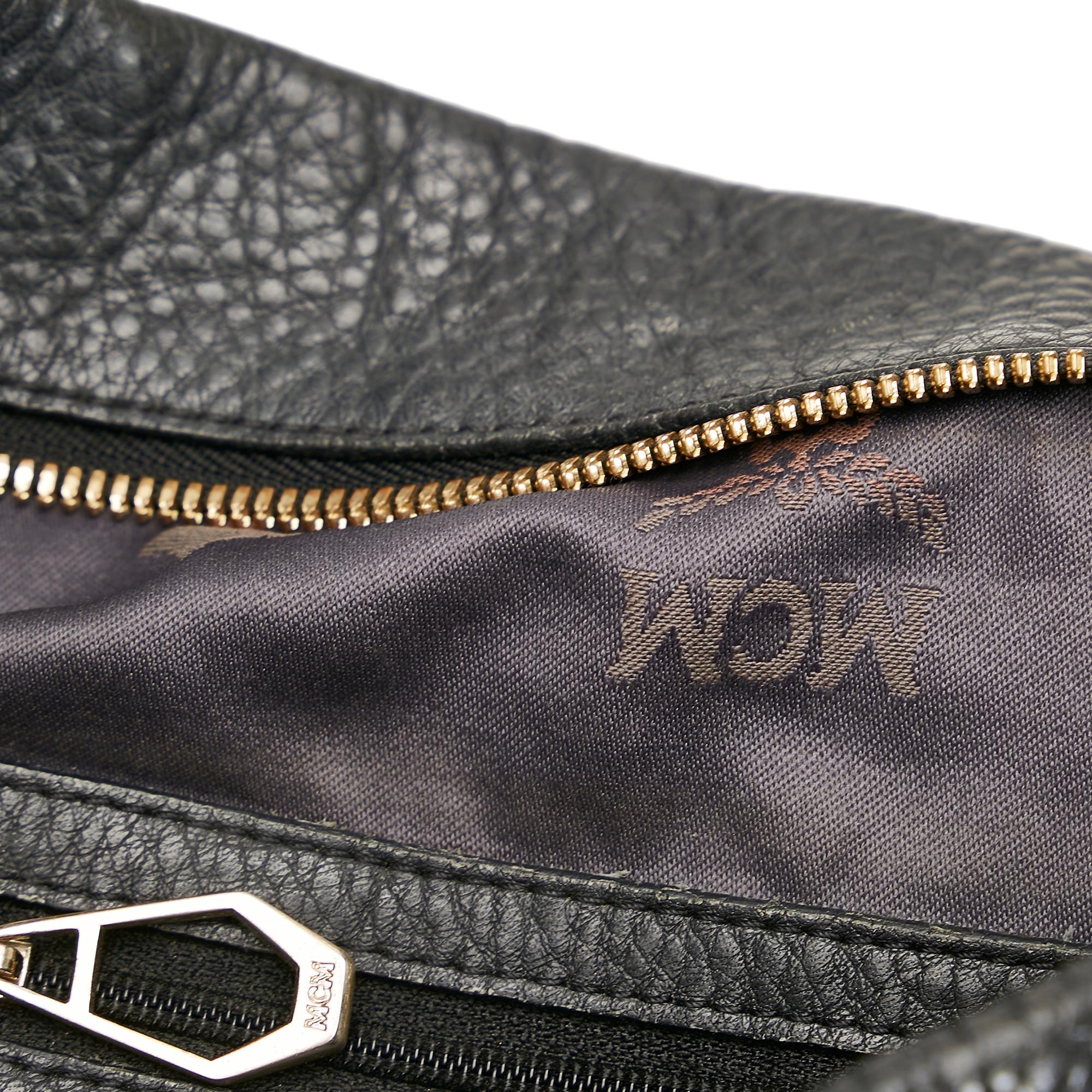 MCM Visetos Leather Hobo Bag (SHG-36665)