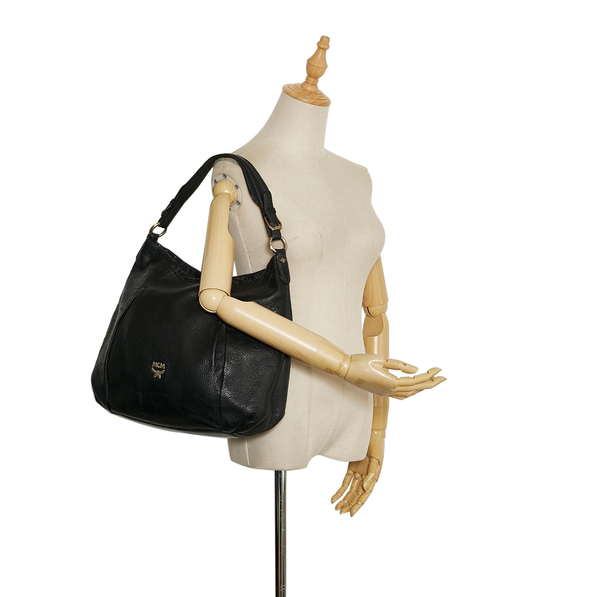 MCM Visetos Leather Hobo Bag (SHG-36665)