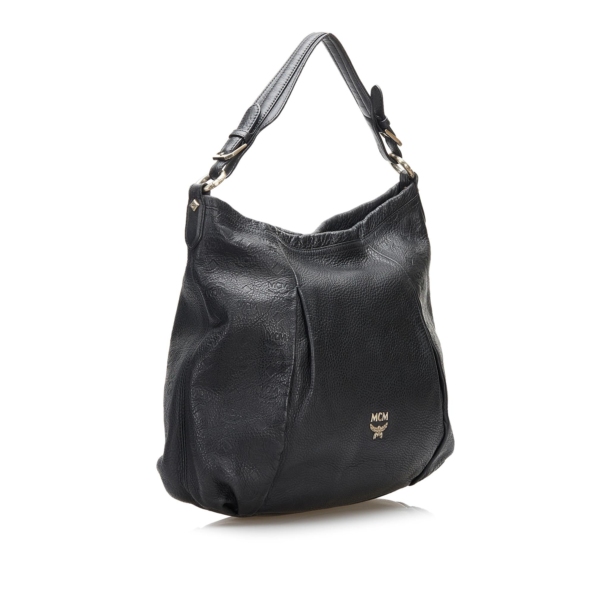 MCM Visetos Leather Hobo Bag (SHG-36665)