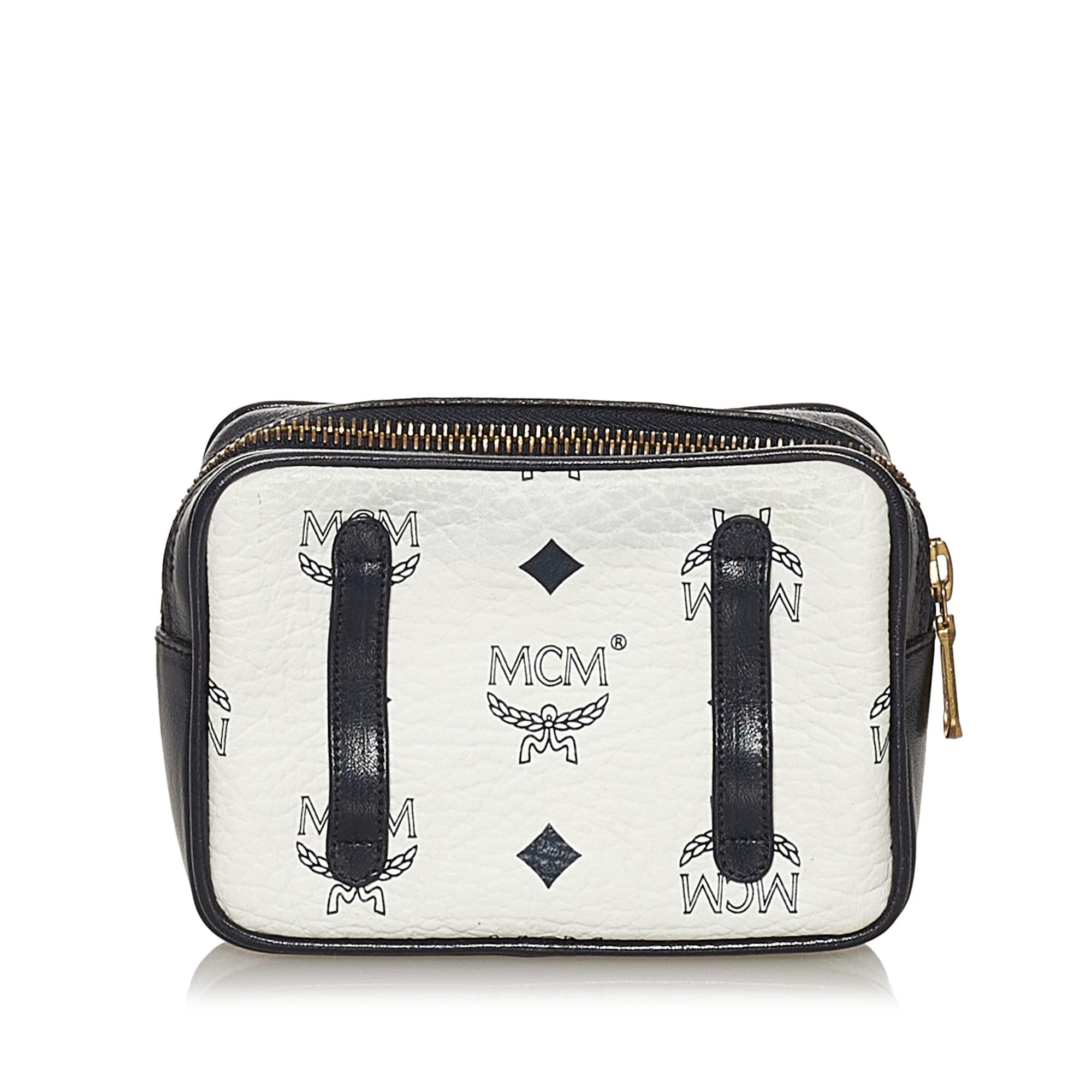 MCM Visetos Leather Pouch (SHG-28461)