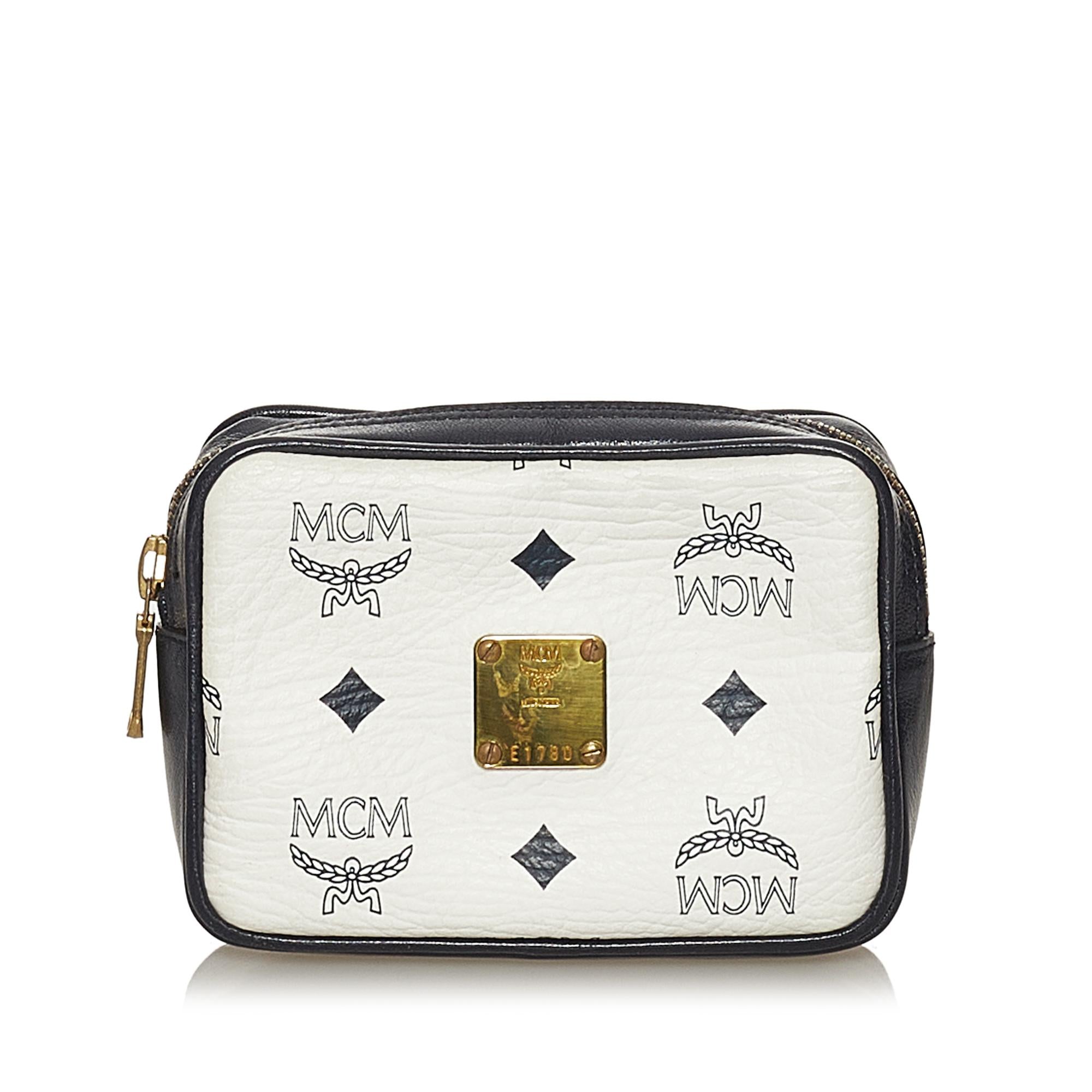 MCM Visetos Leather Pouch (SHG-28461)