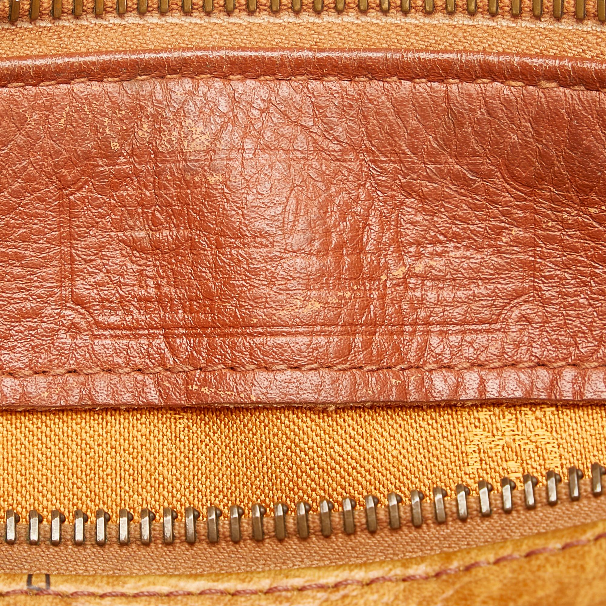 MCM Visetos Leather Satchel (SHG-27323)