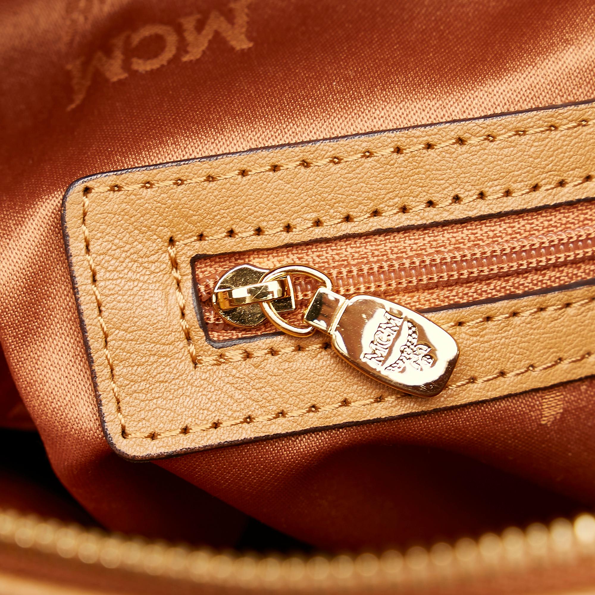 MCM Visetos Leather Satchel (SHG-28411)