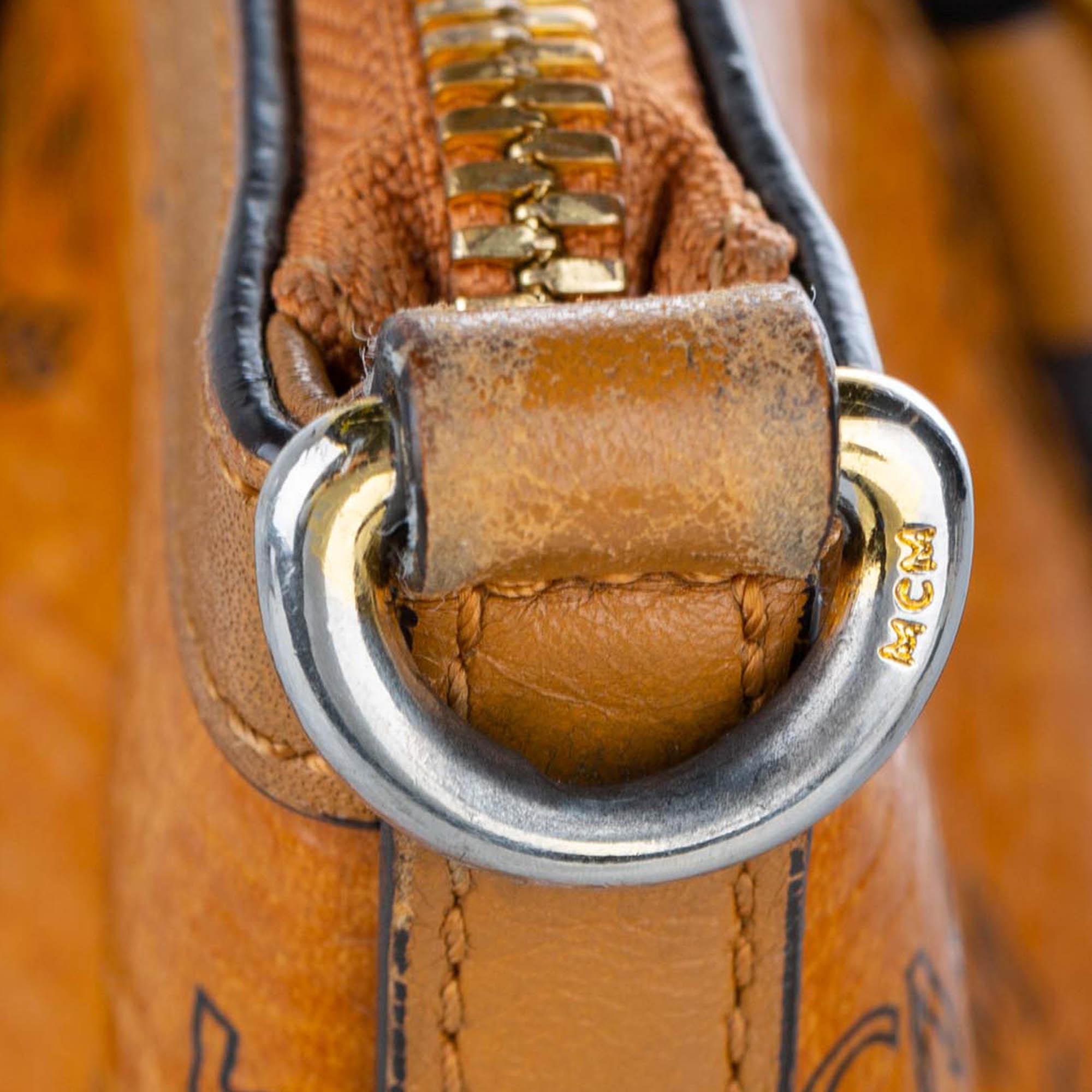 MCM Visetos Leather Satchel (SHG-32174)