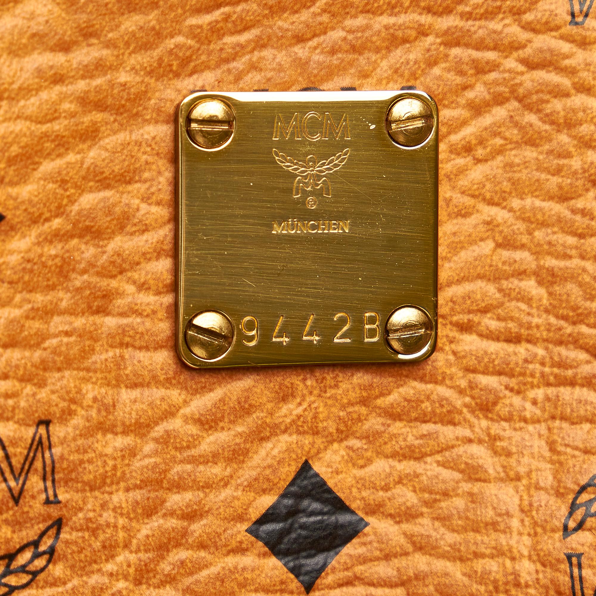 MCM Visetos Leather Satchel (SHG-32447)