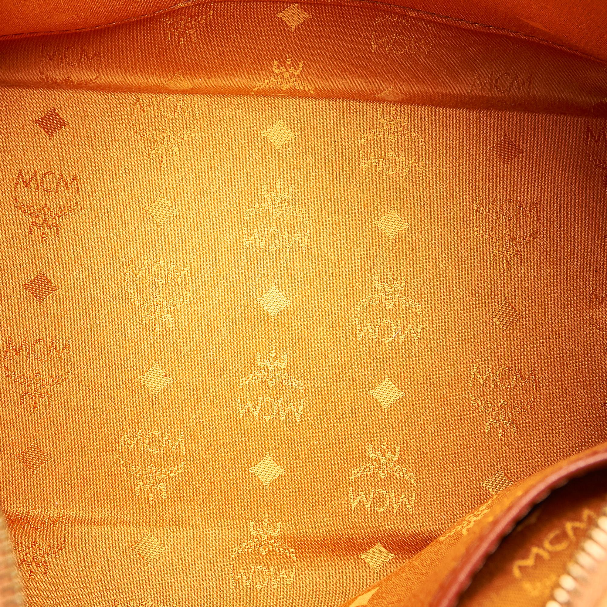 MCM Visetos Leather Satchel (SHG-32447)