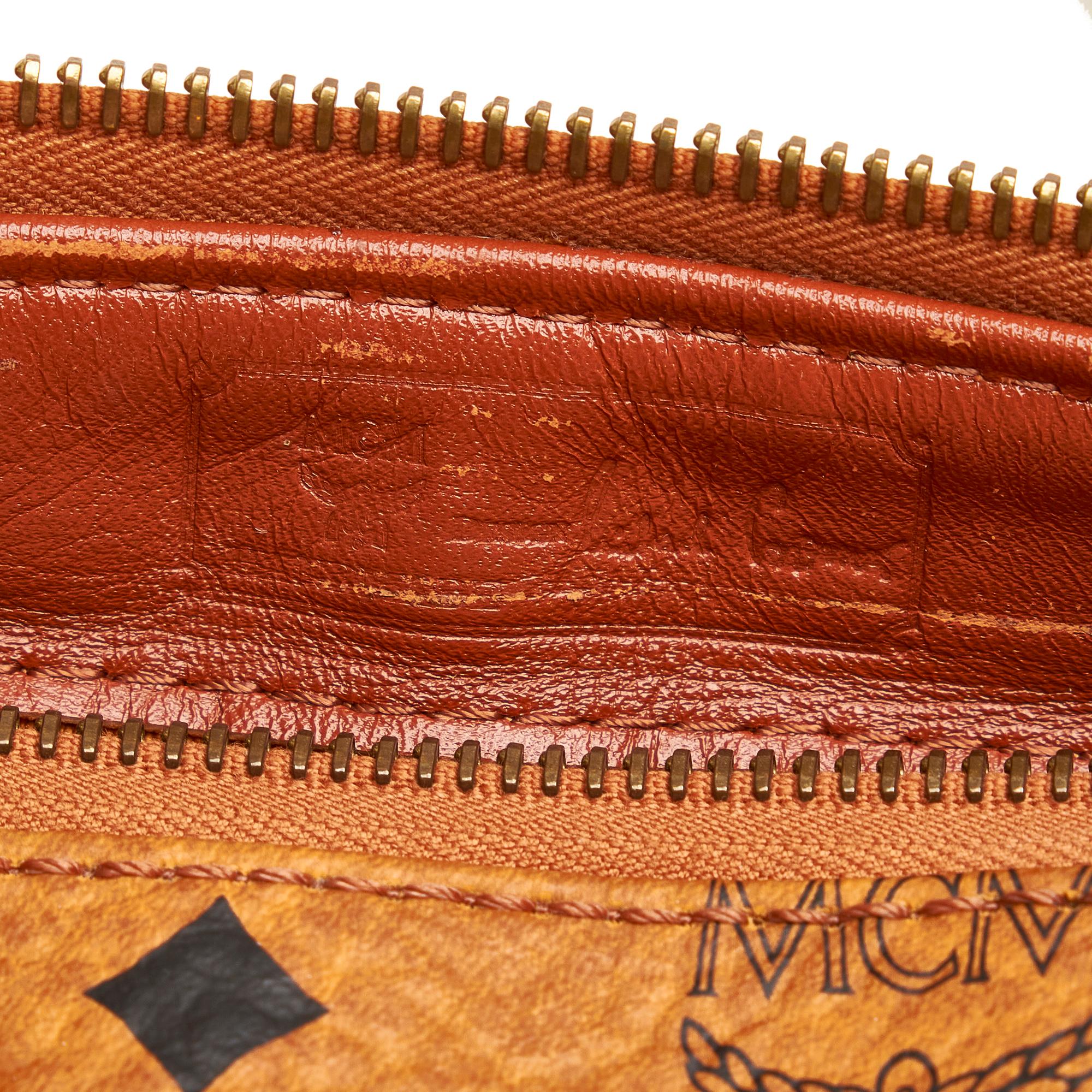 MCM Visetos Leather Satchel (SHG-32447)