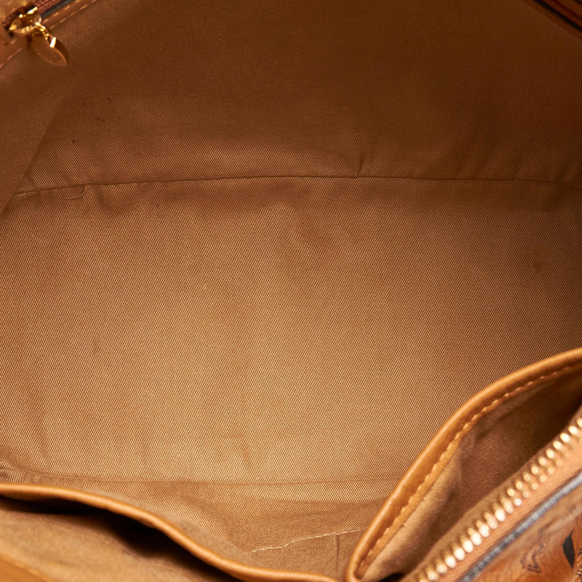 MCM Visetos Leather Satchel (SHG-33359)