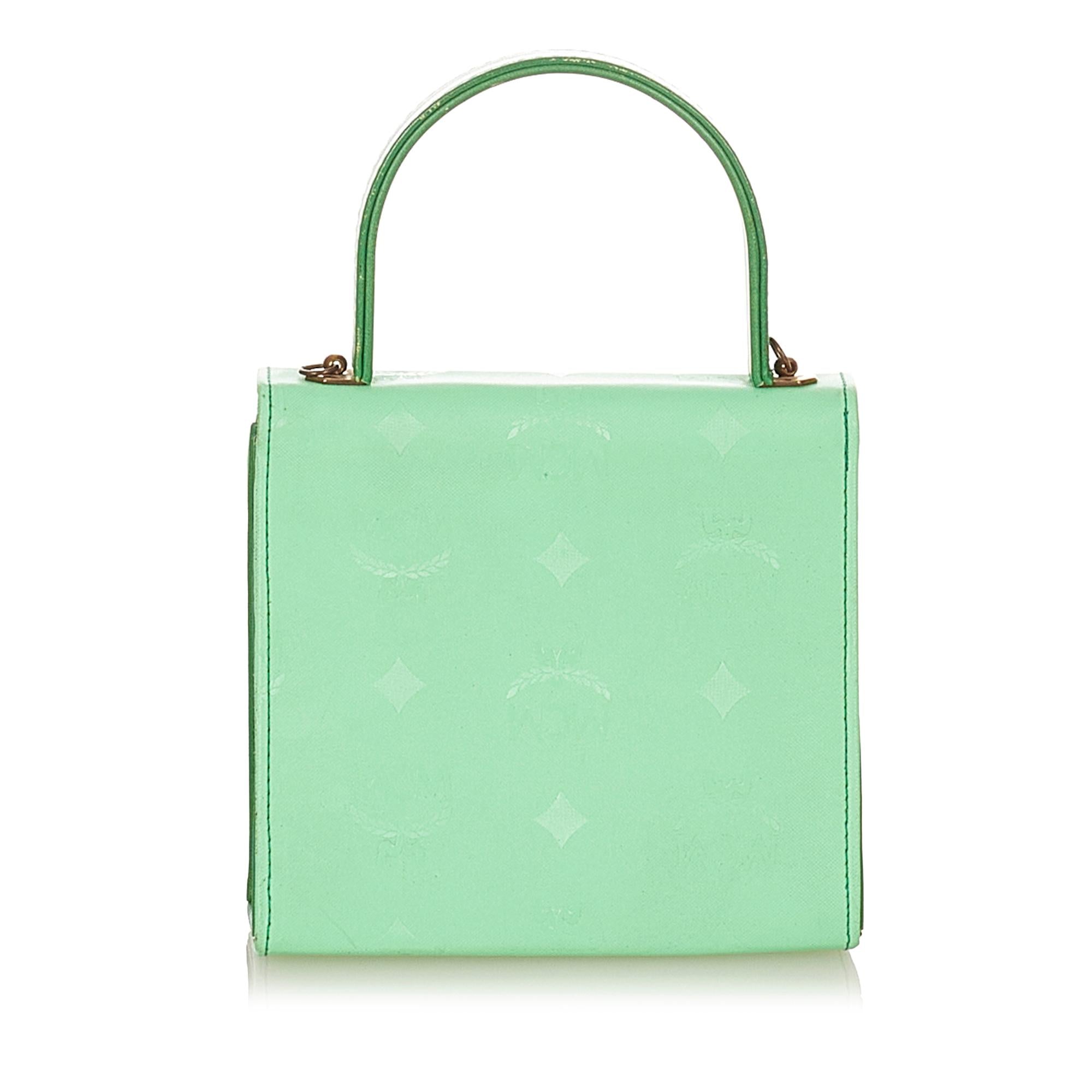 MCM Visetos Leather Satchel (SHG-34021)