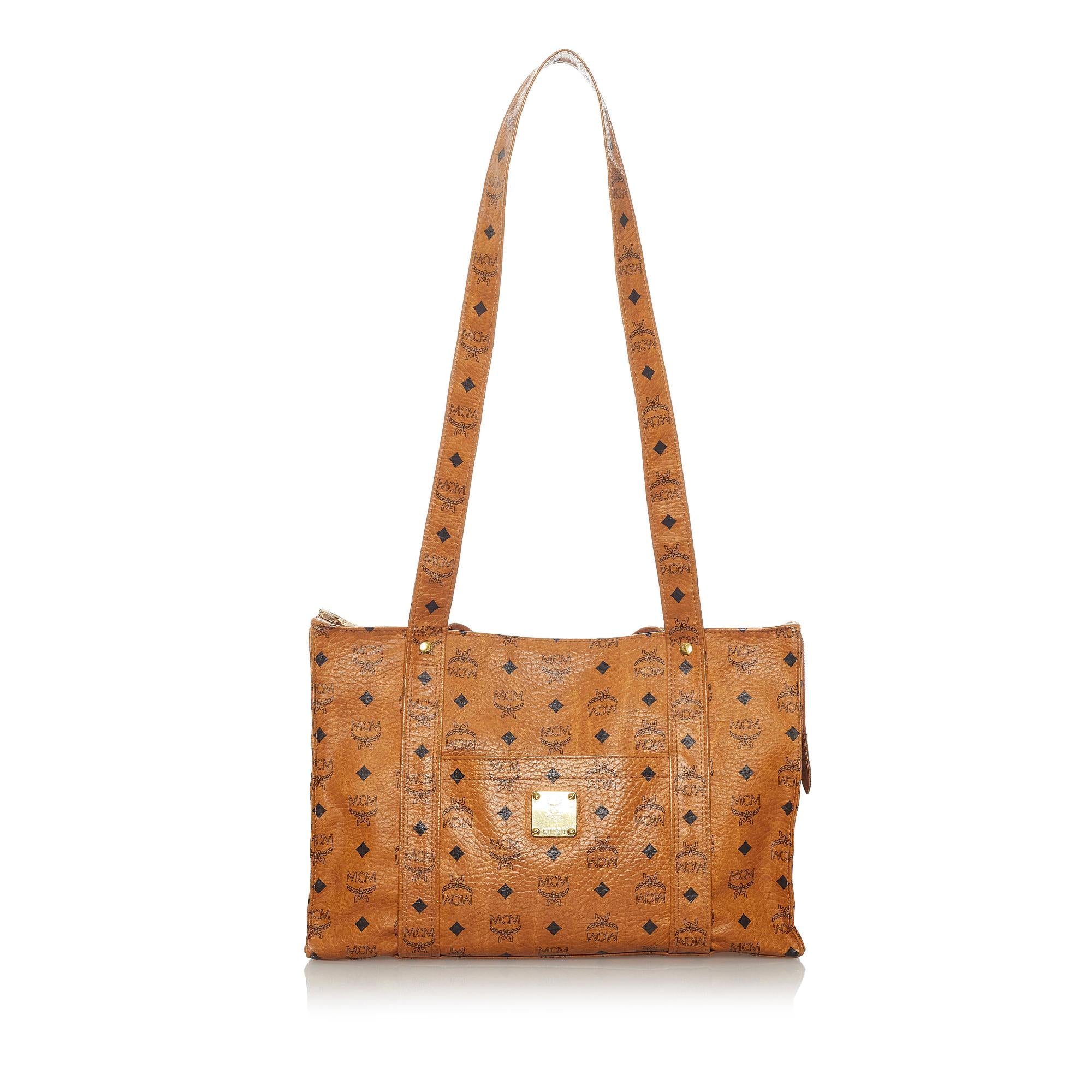 MCM Visetos Leather Shoulder Bag (SHG-28376)