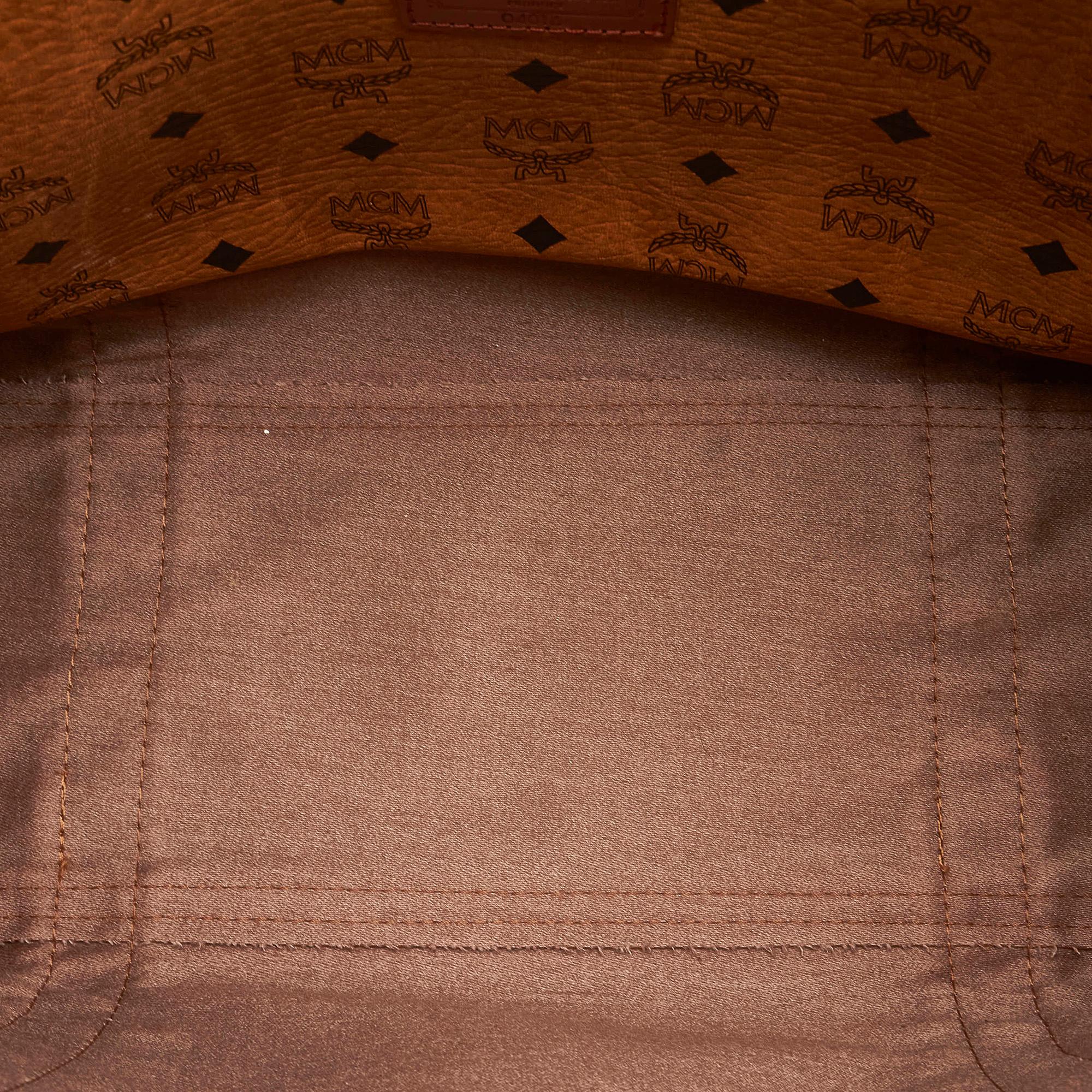 MCM Visetos Leather Shoulder Bag (SHG-28376)