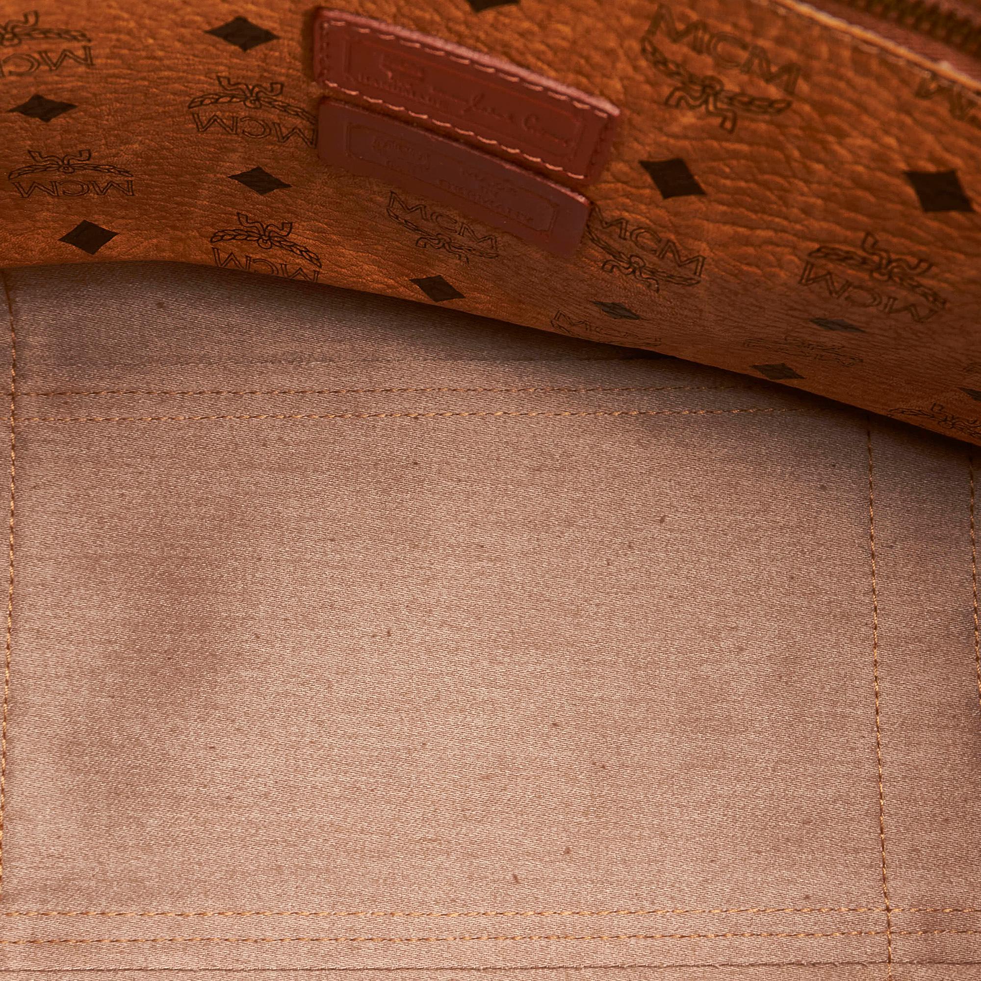 MCM Visetos Leather Shoulder Bag (SHG-29037)