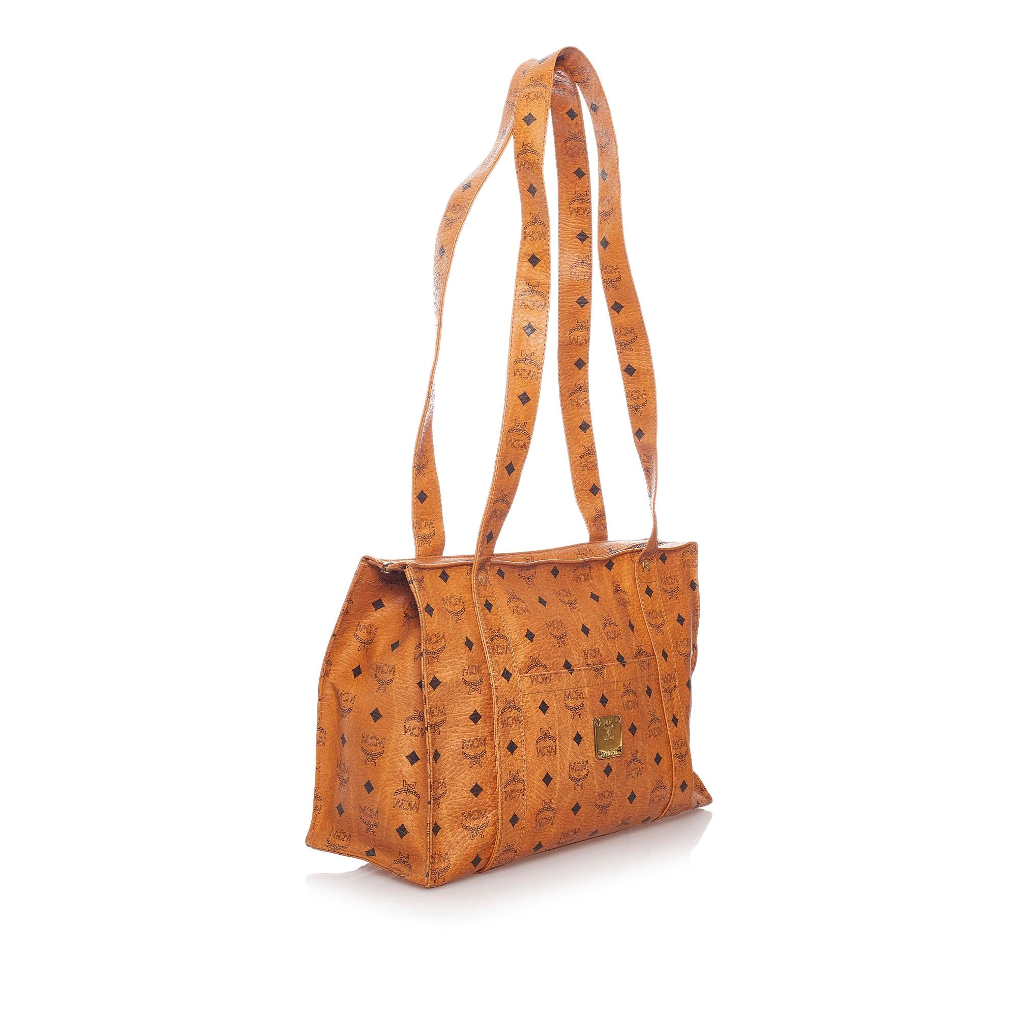 MCM Visetos Leather Shoulder Bag (SHG-29037)