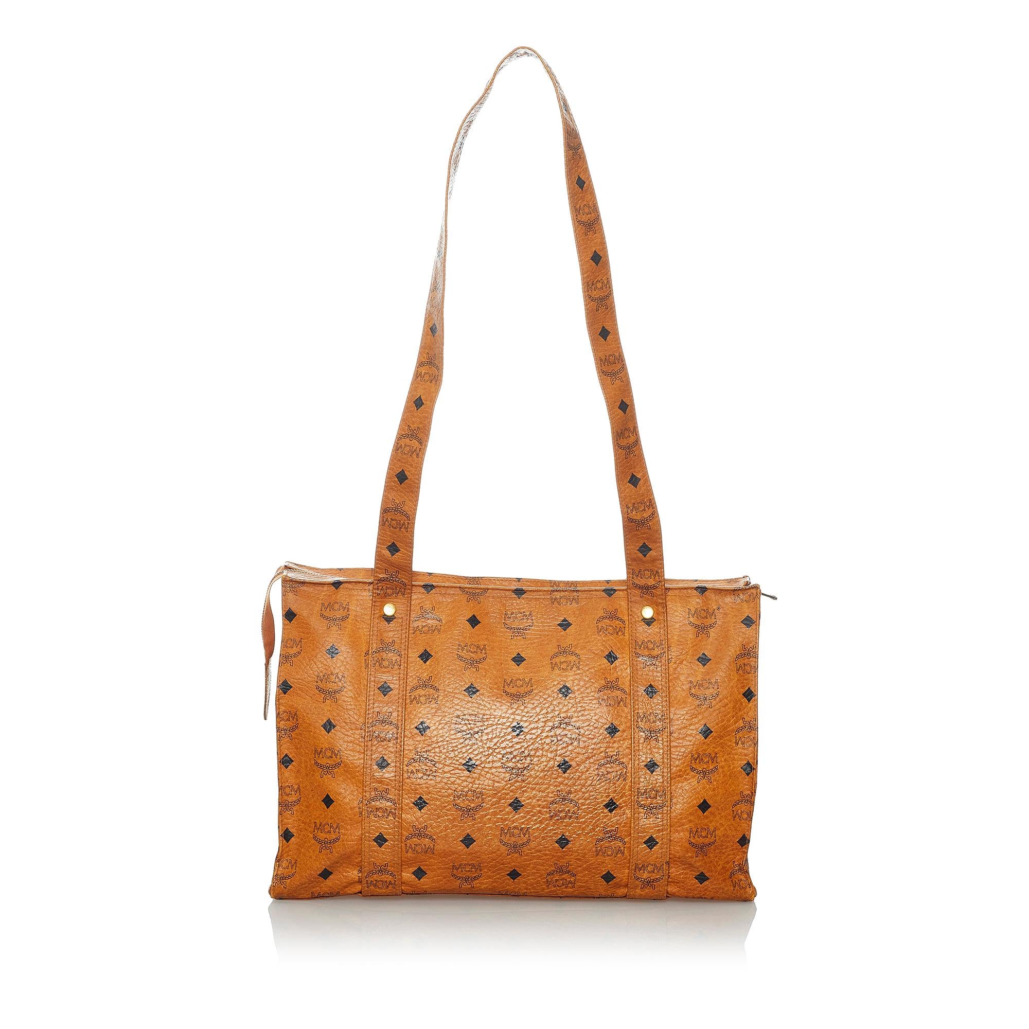 MCM Visetos Leather Shoulder Bag (SHG-30160)